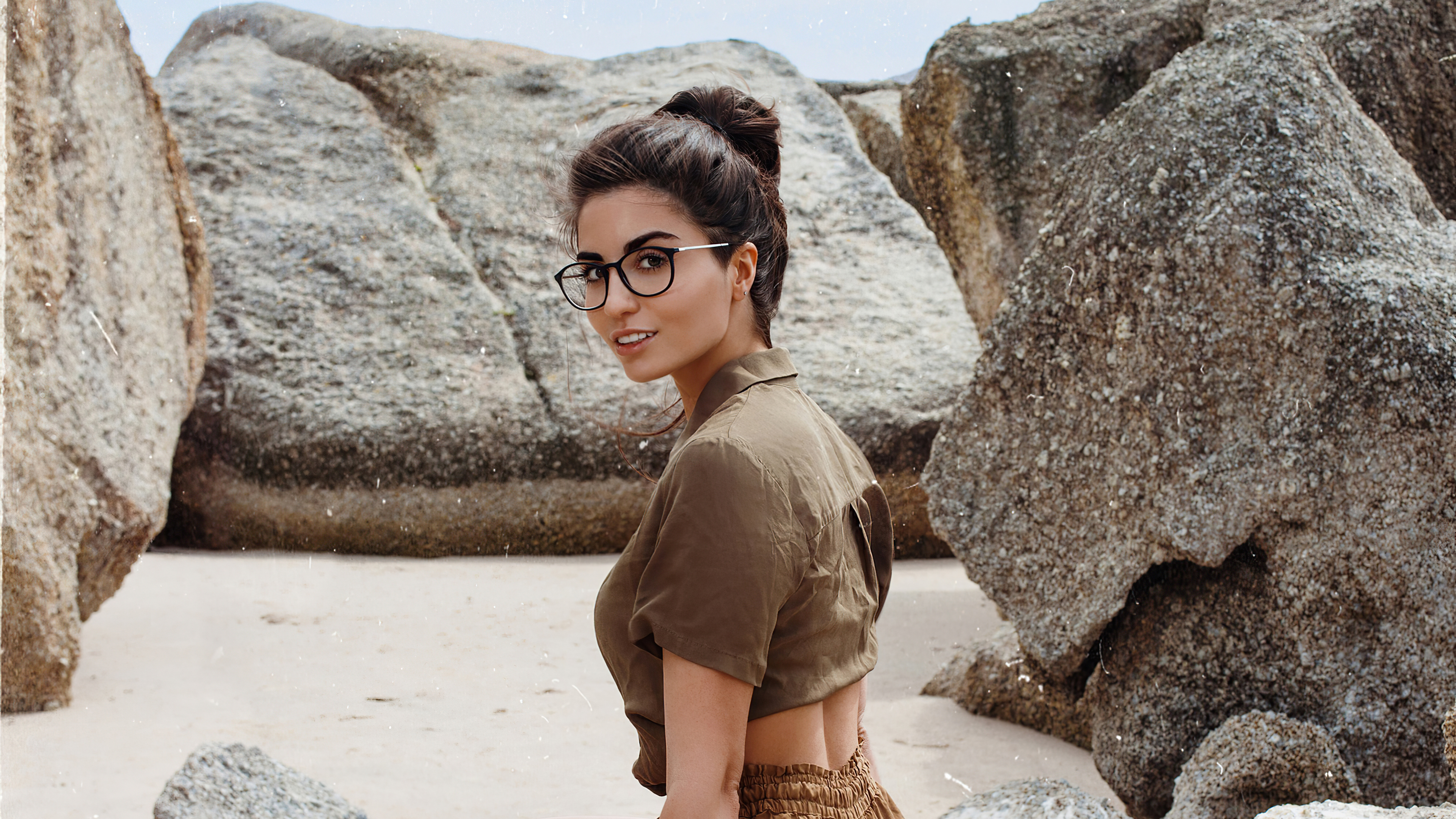 Gorgeous Girl On Beach 4k Wallpaper, HD