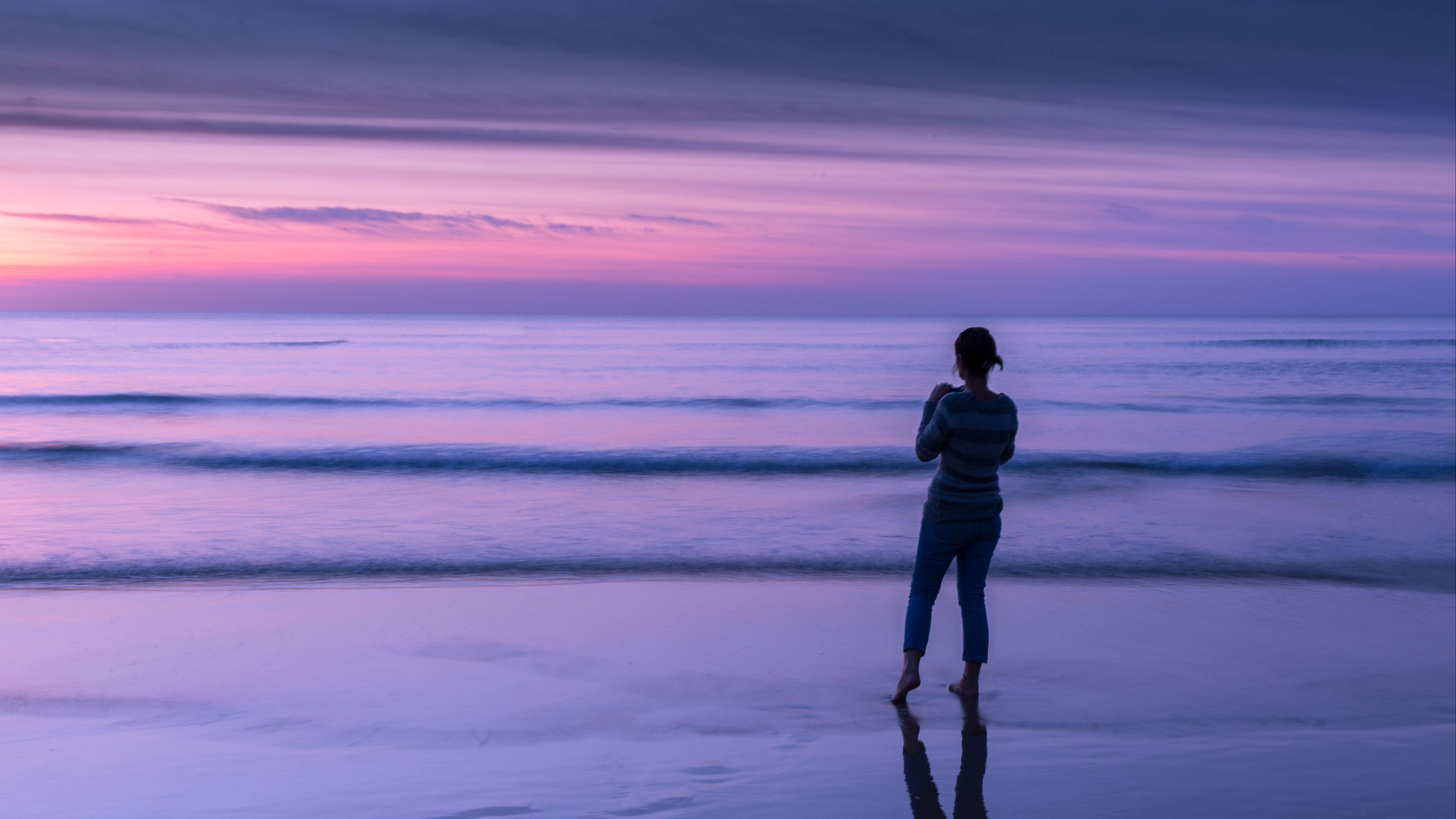 Download wallpaper 3840x2160 sea, ocean