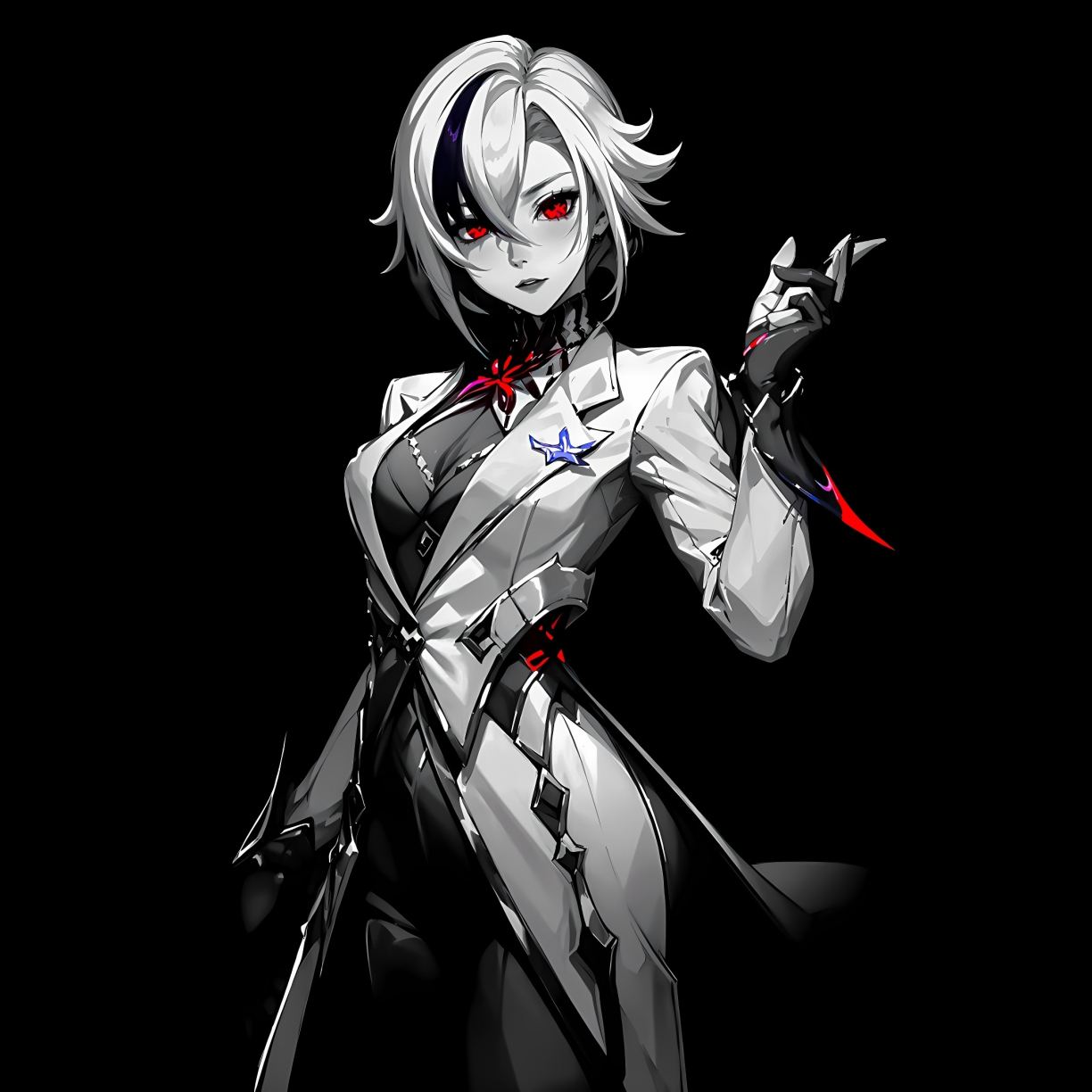 Wallpaper anime game, arlecchino