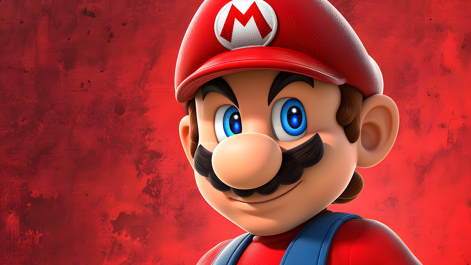 Aesthetic Super Mario Red Desktop