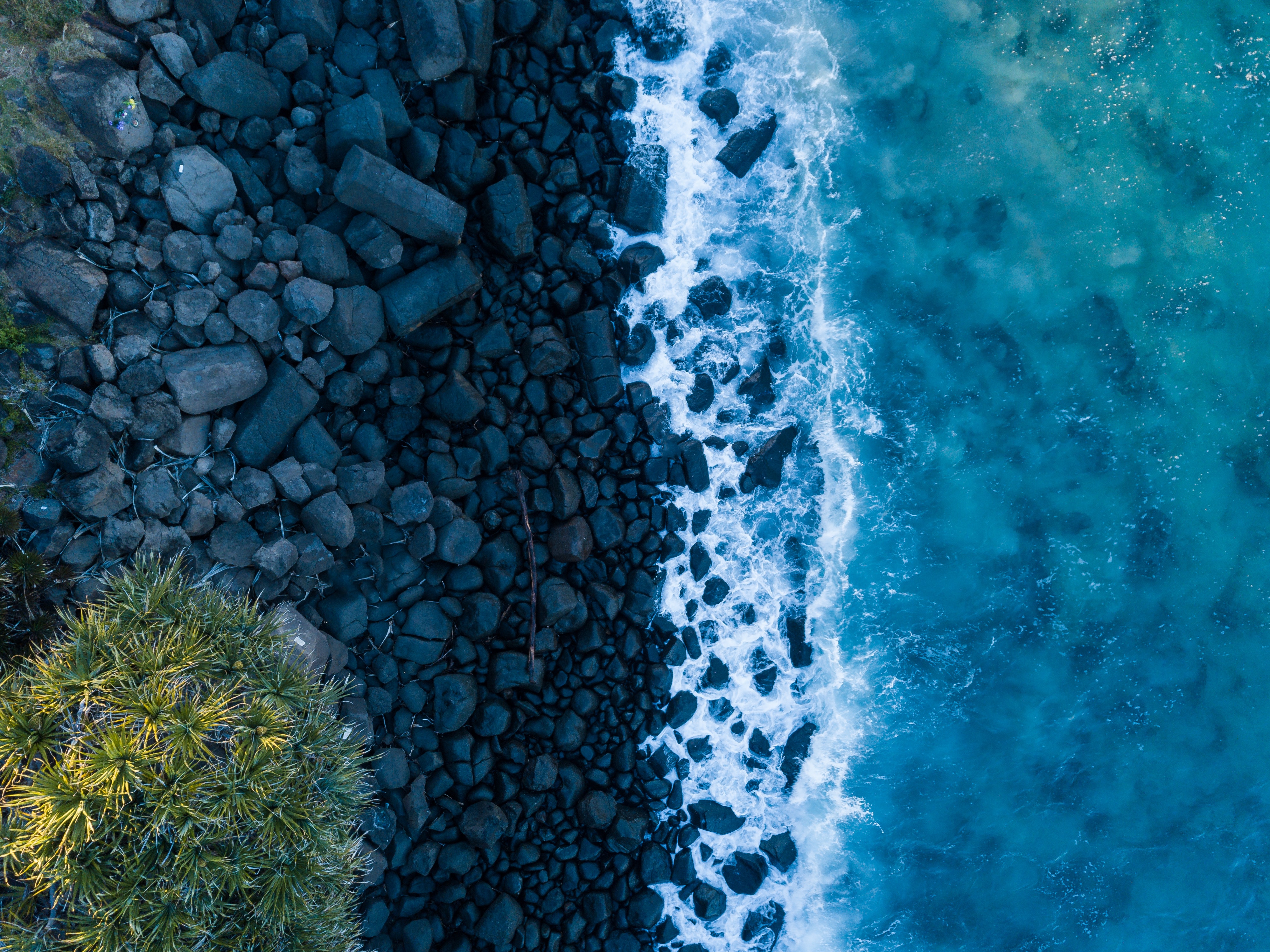 Rocks And Sea 4k Wallpaper, HD Nature