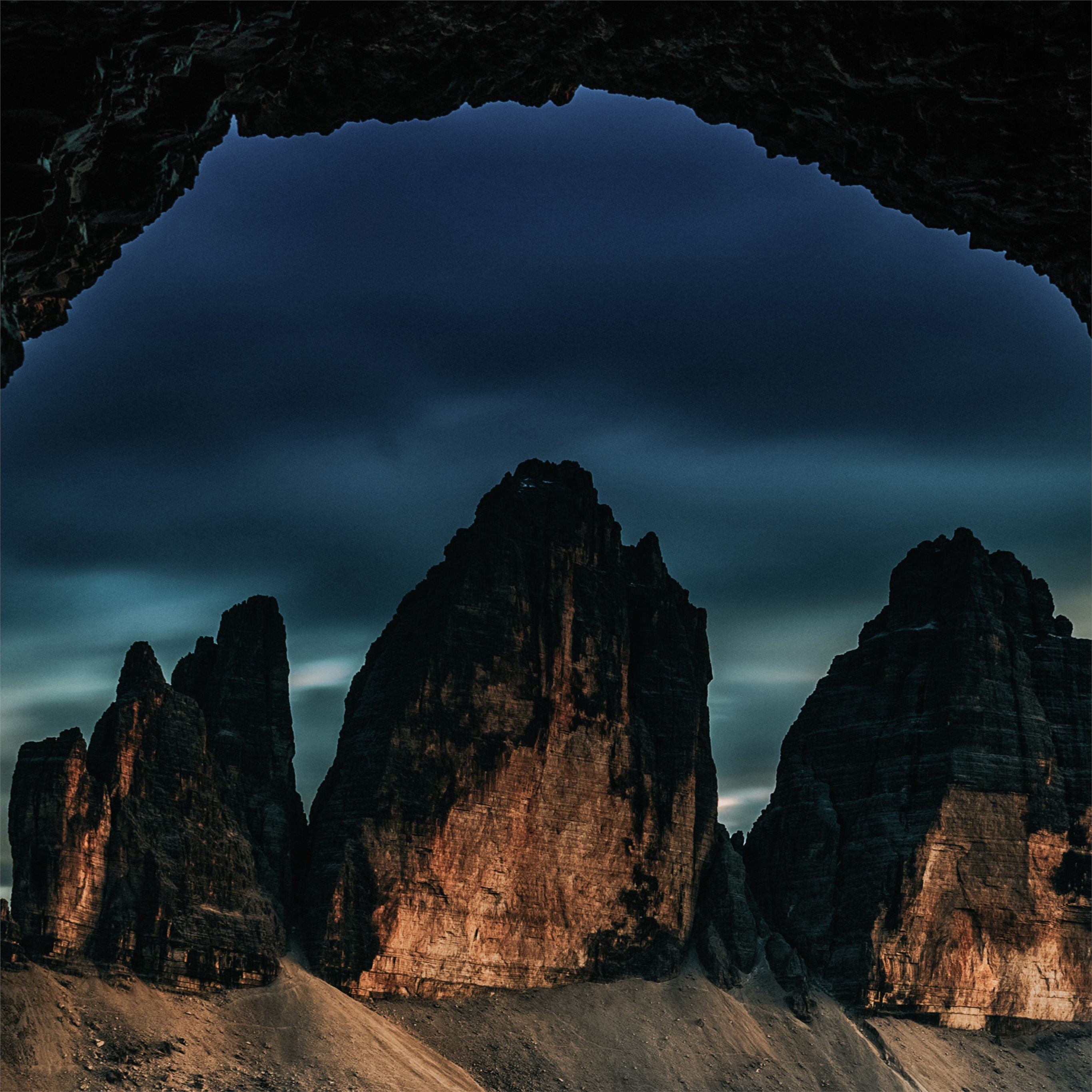 mountain rock cave 4k iPad Pro