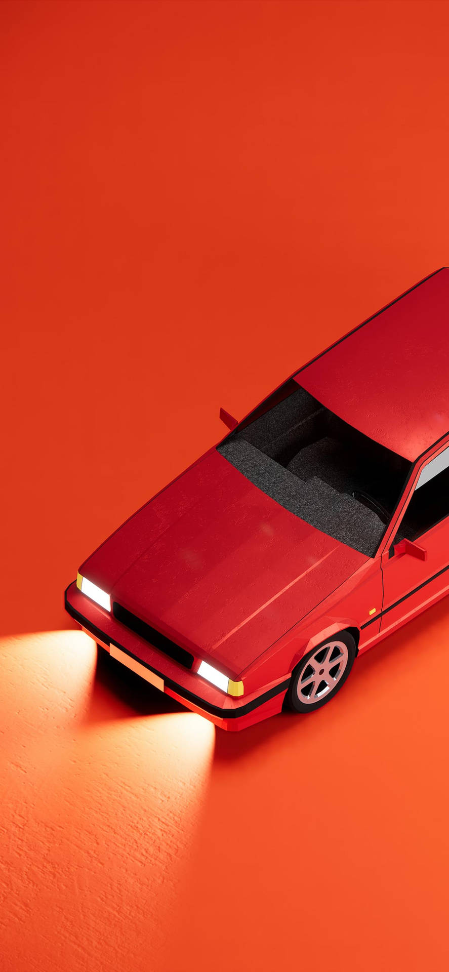 Download free iPhone 14 Pro Red Car