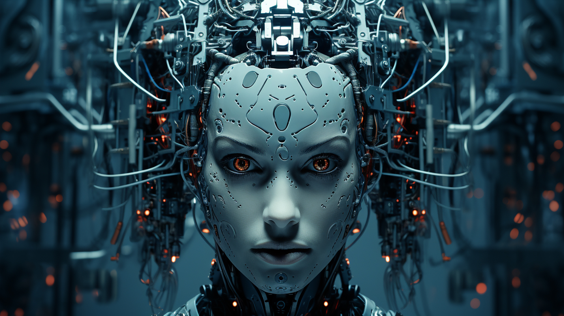 Killer Ai robot wallpaper 2024. AI