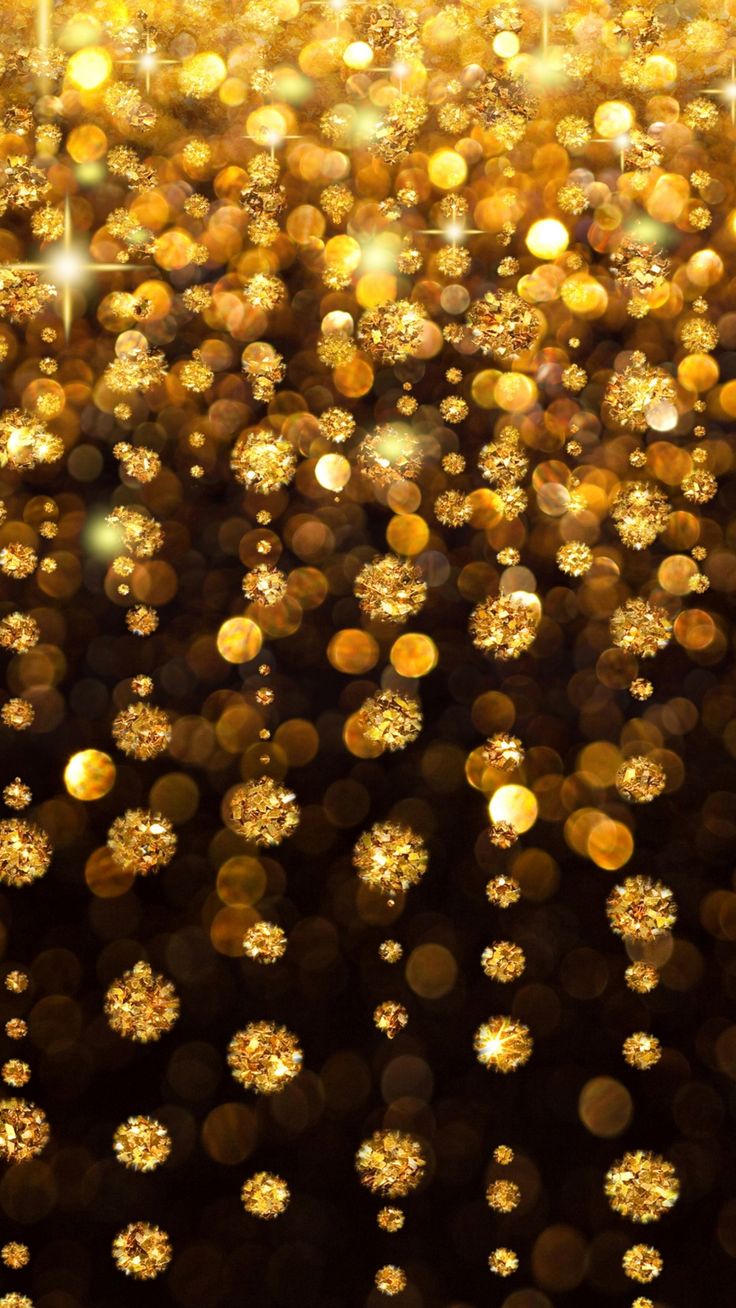 Gold Rain Shine Holiday Background