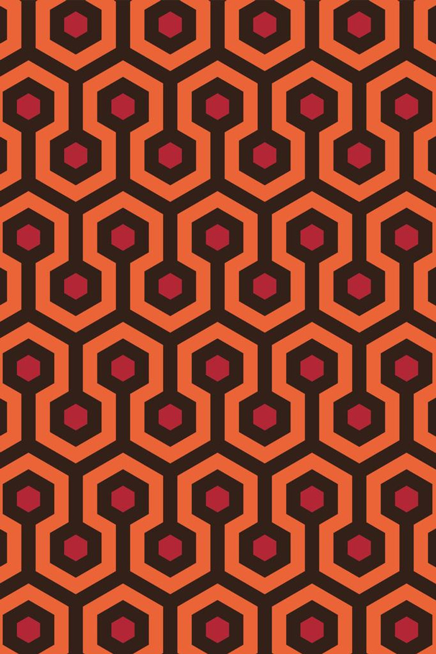 Overlook Hotel Retro Carpet Hexagon