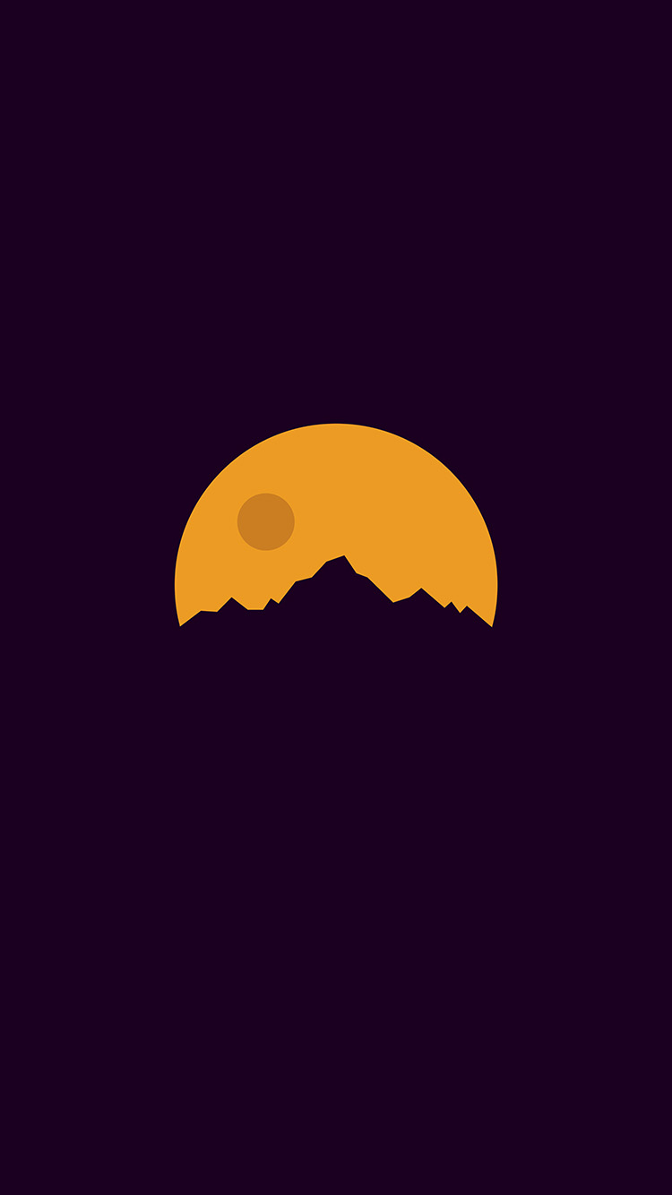 Minimal Sunset Art Illustration