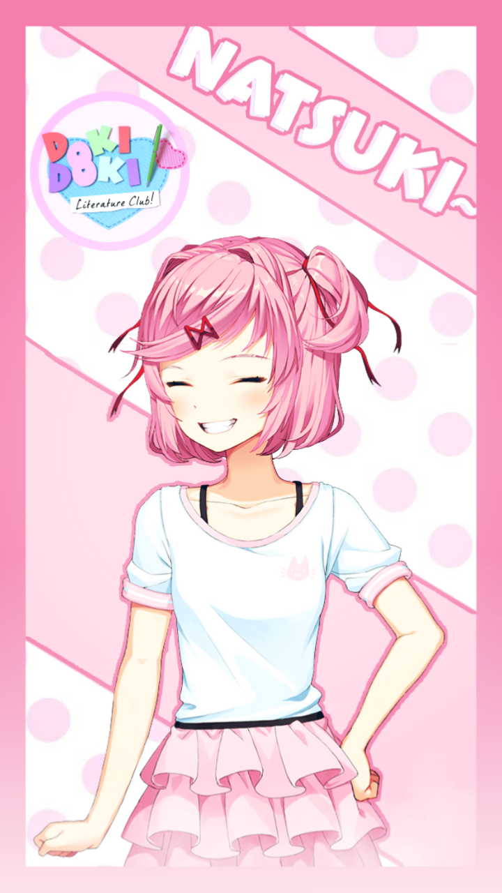 I made a phone wallpaper for Natsuki
