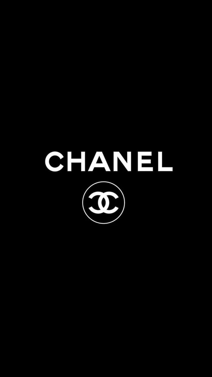 Chanel Logo Black Wallpaper