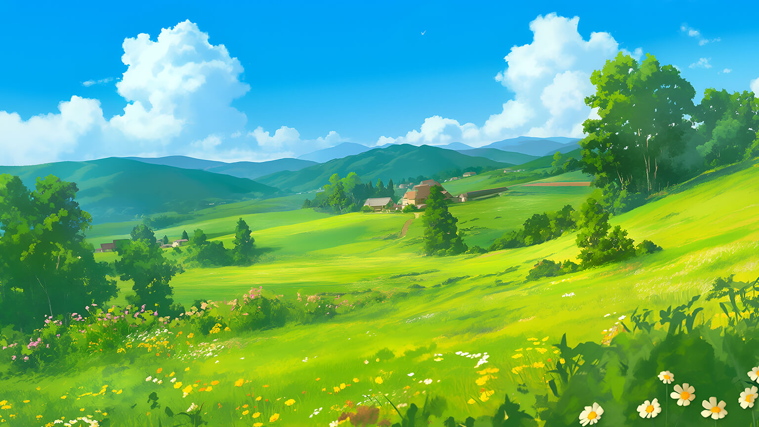 Green Nature Landscape Desktop