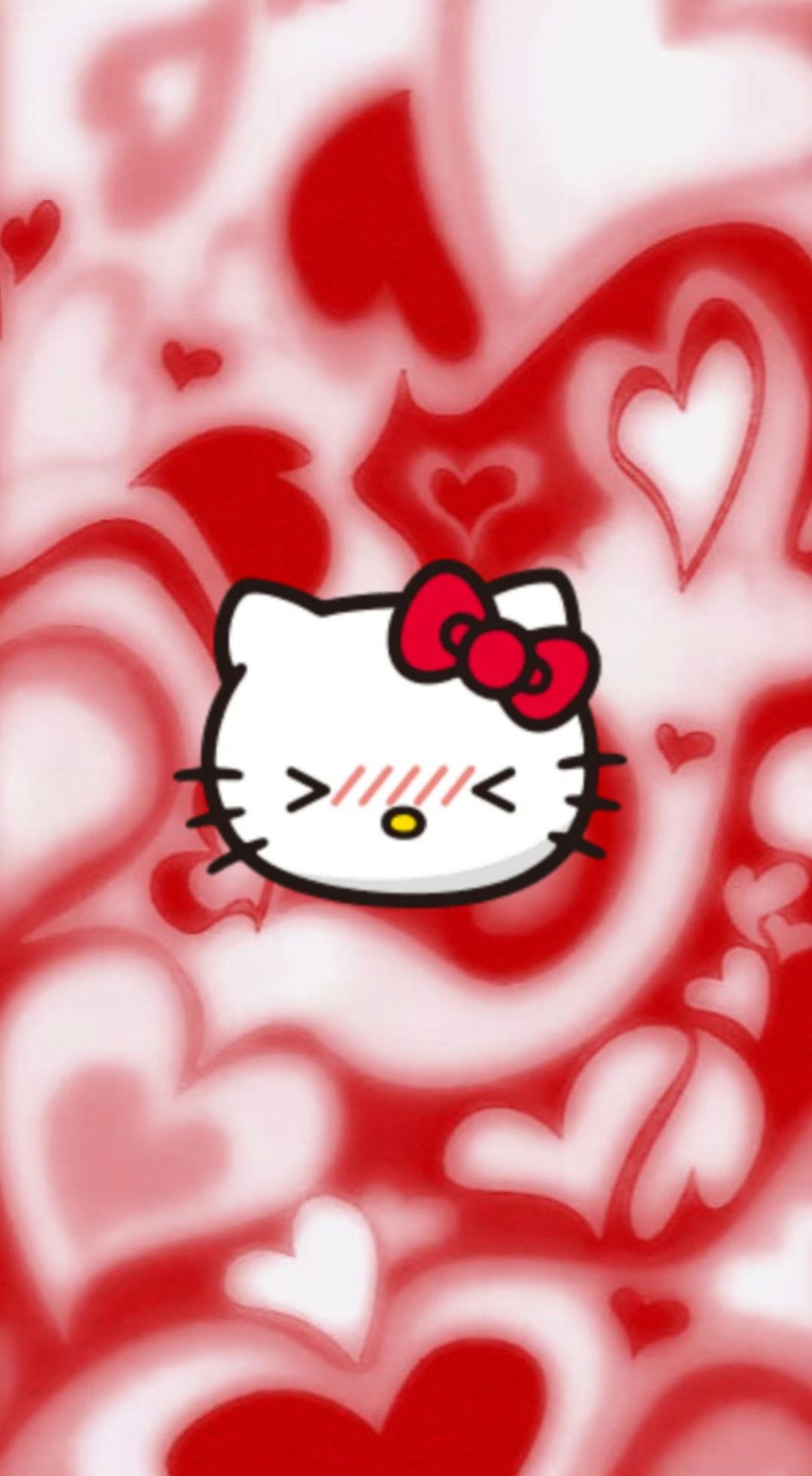 red hello kitty wallpaper