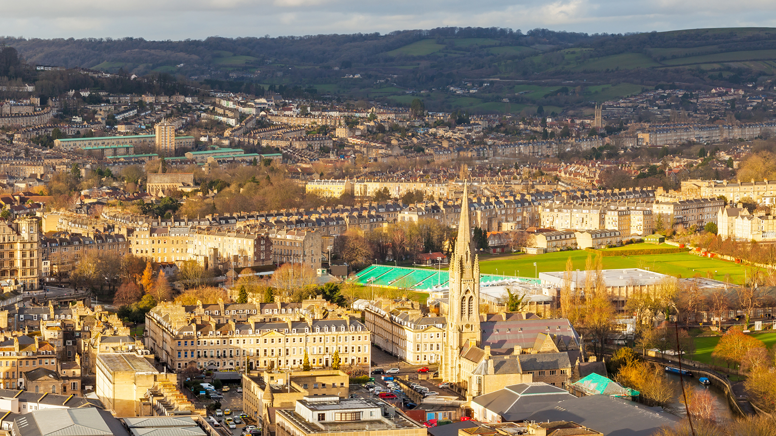 Desktop Wallpaper England Bath temple