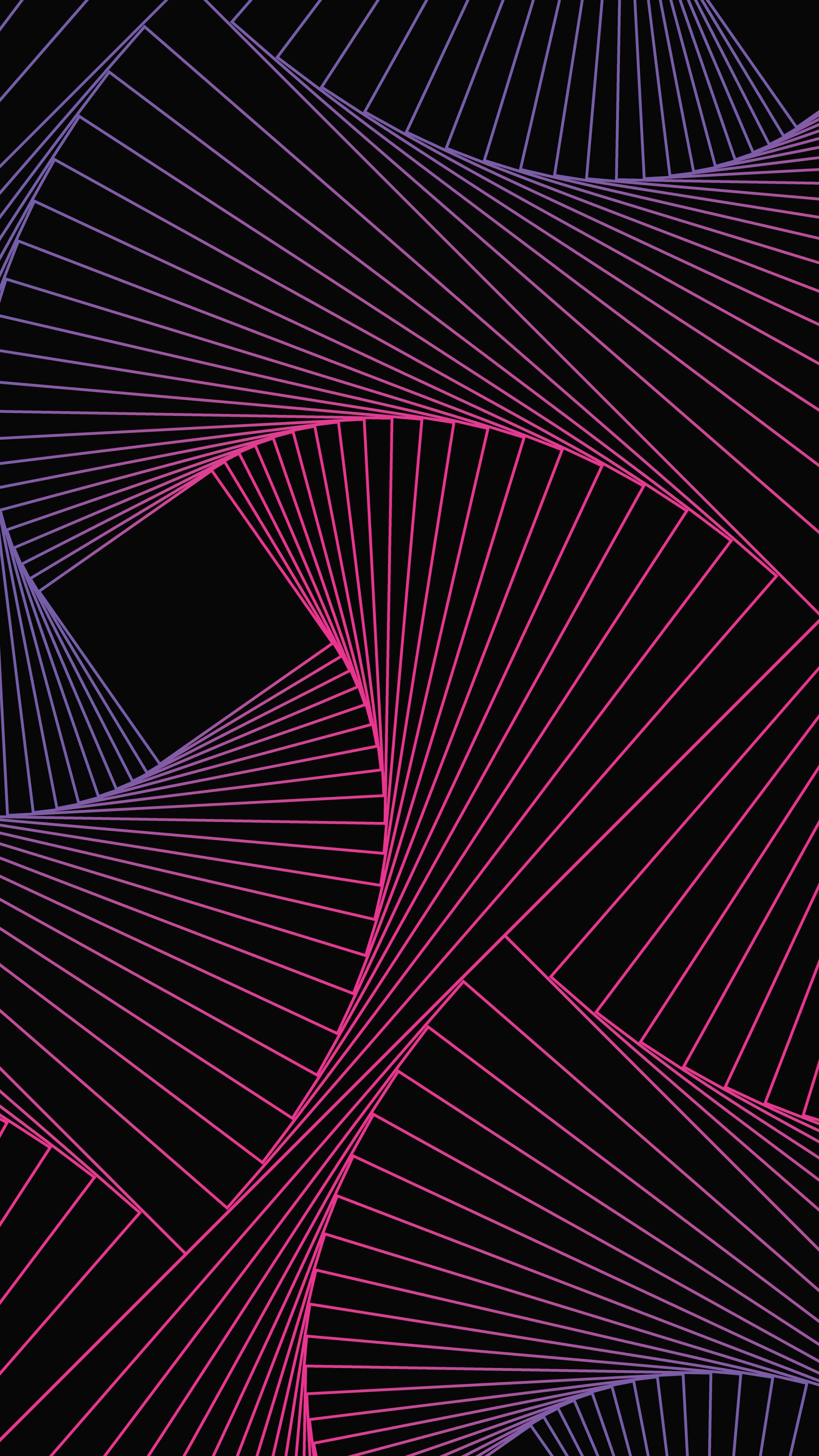 Geometric Wallpaper 4K, Lines, Black