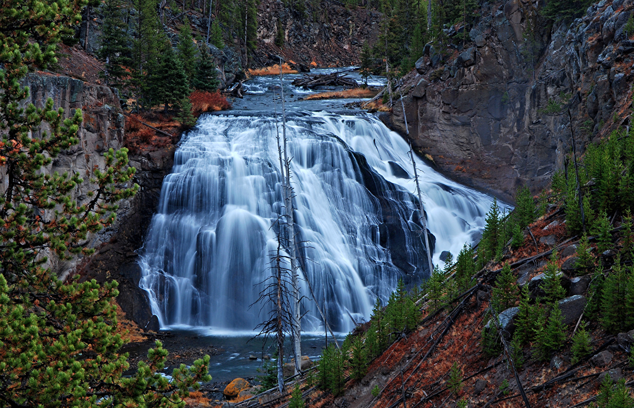 Photo Yellowstone USA Wyoming Rock