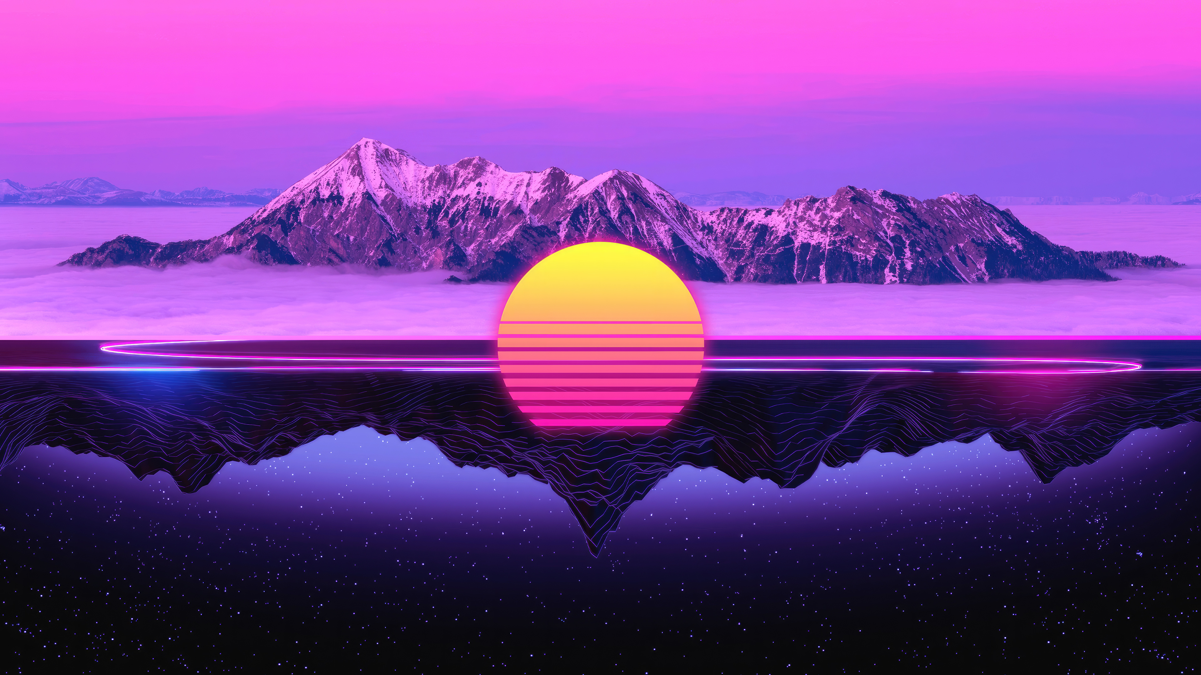 Night And Day Ice Synthwave Retrowave