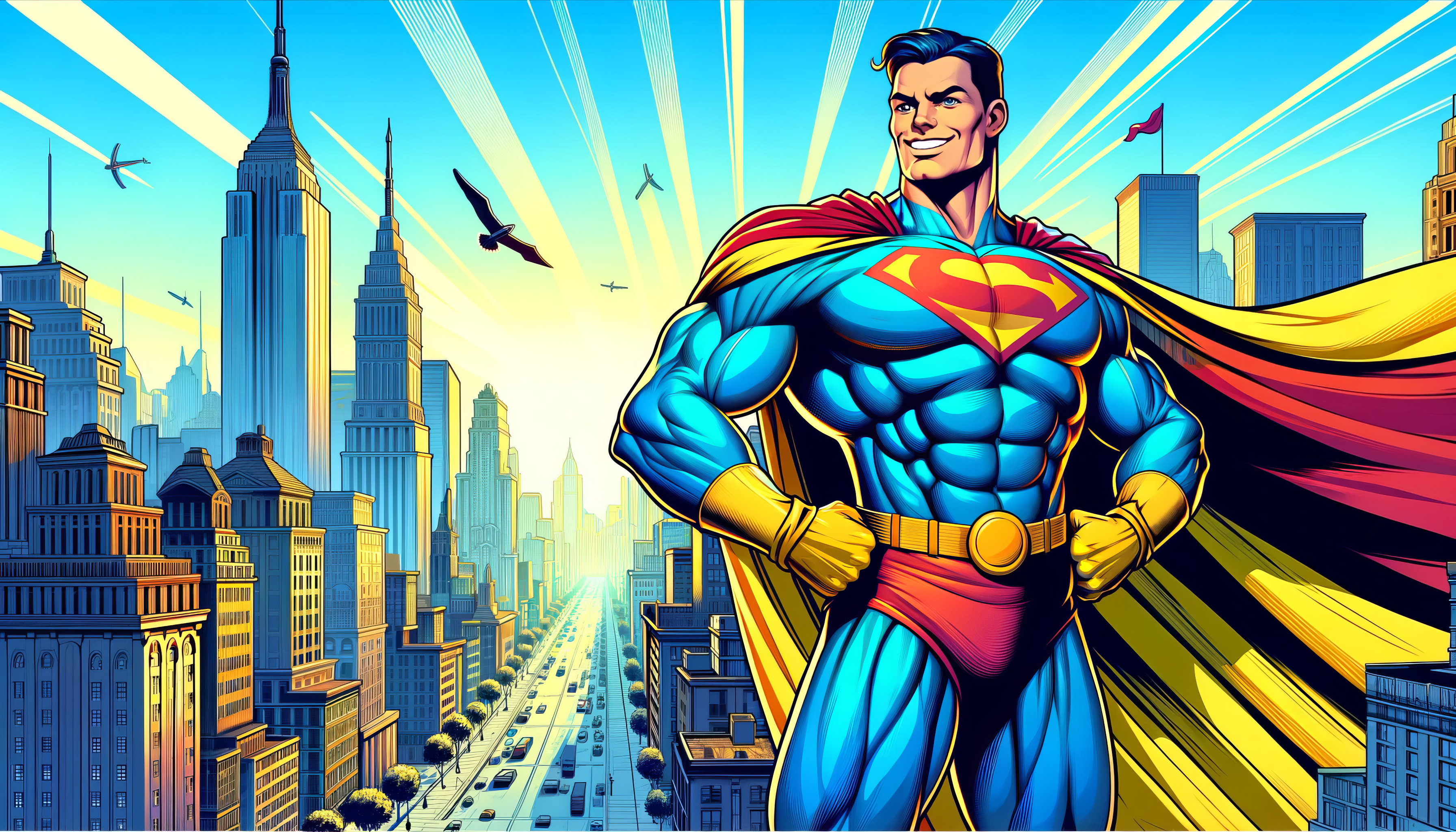 Superman HD Wallpaper City Background