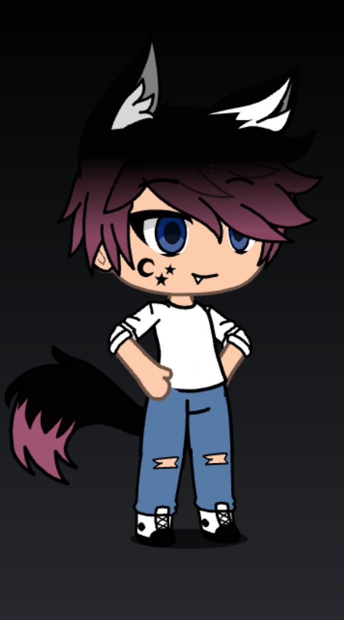 Gacha Life Boy Anime wolf girl, Cute
