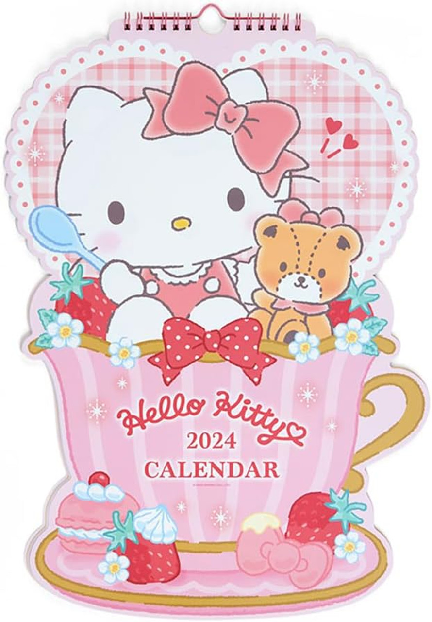 HELLO KITTY 2024 DIE CUT WALL CALENDAR