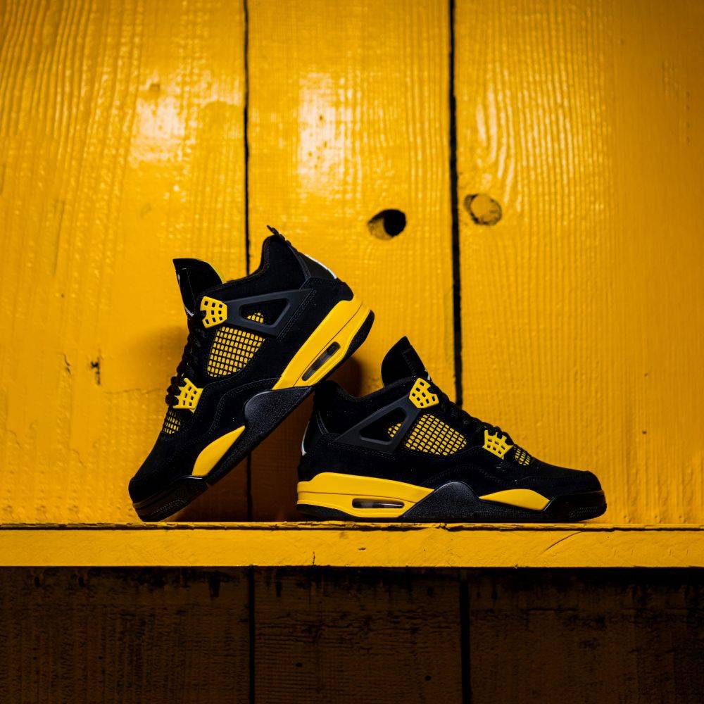 The Air Jordan 4 “Thunder”. Shoe