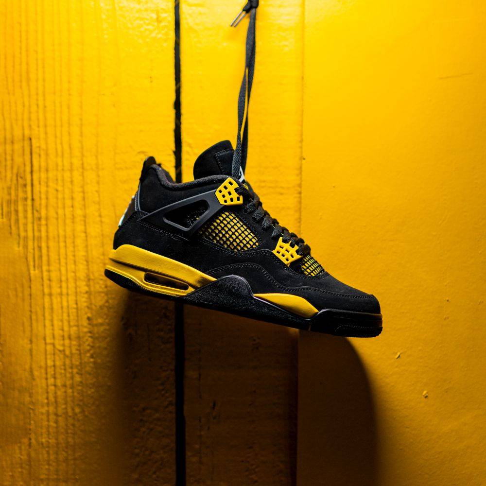 The Air Jordan 4 “Thunder”. Shoe