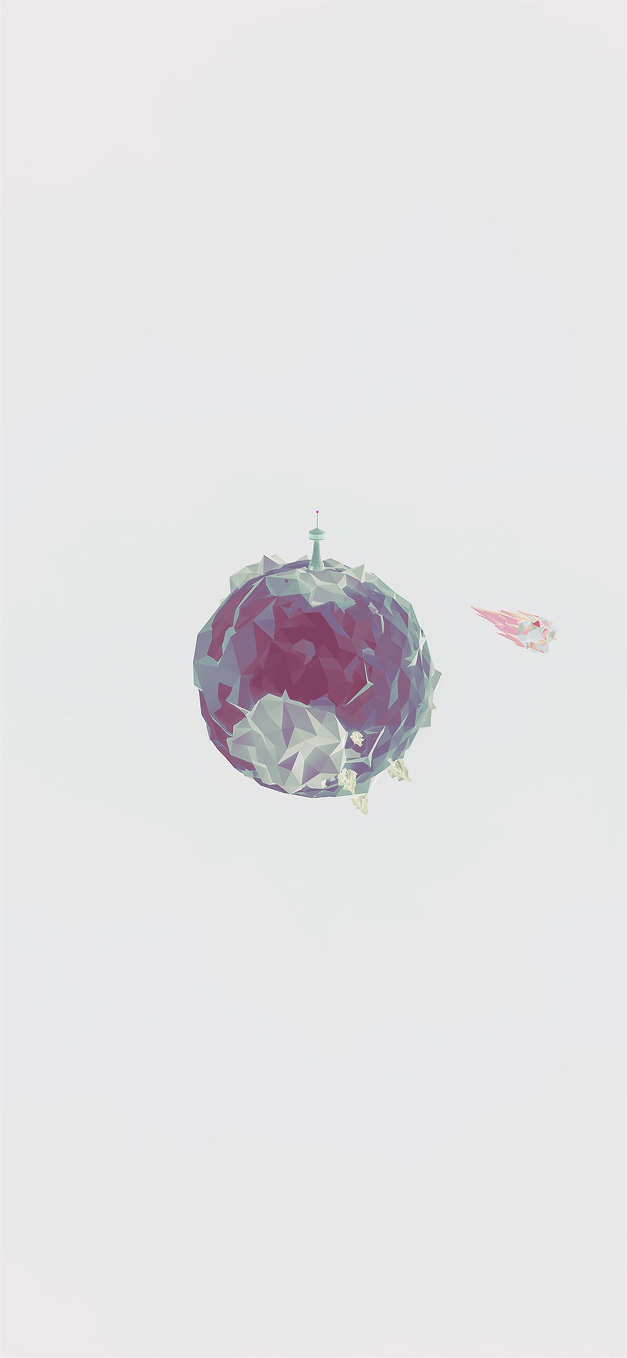 Polygon Planet Cute Minimal Simple Art