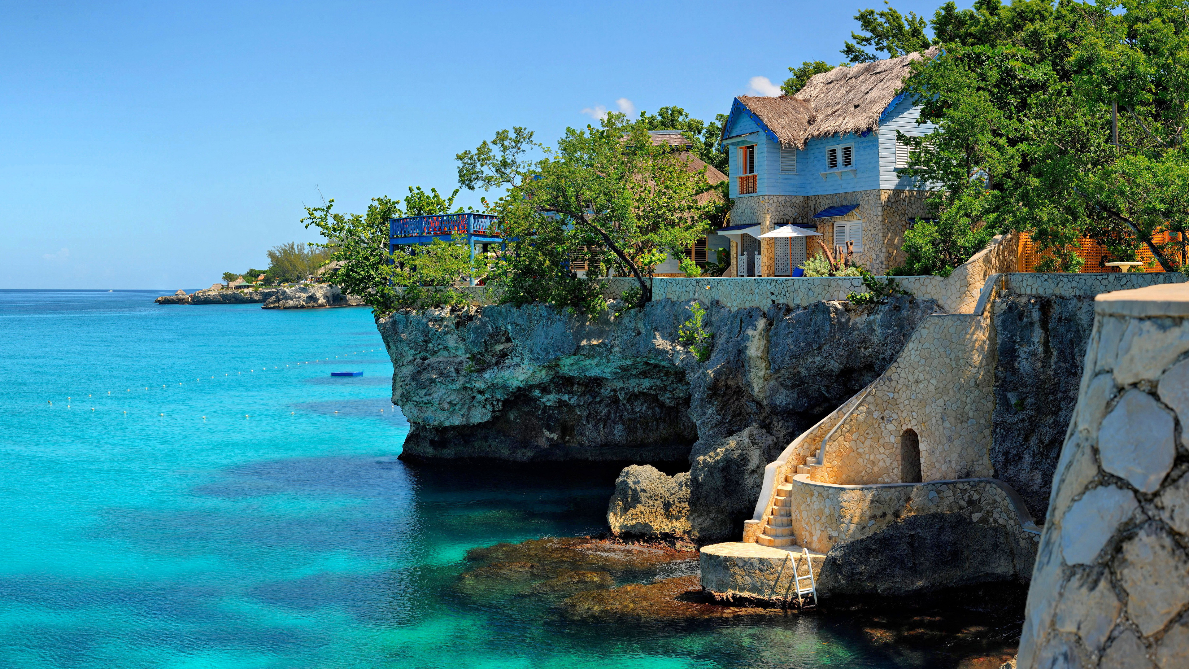 Wallpaper Negril Jamaica Houses Cities