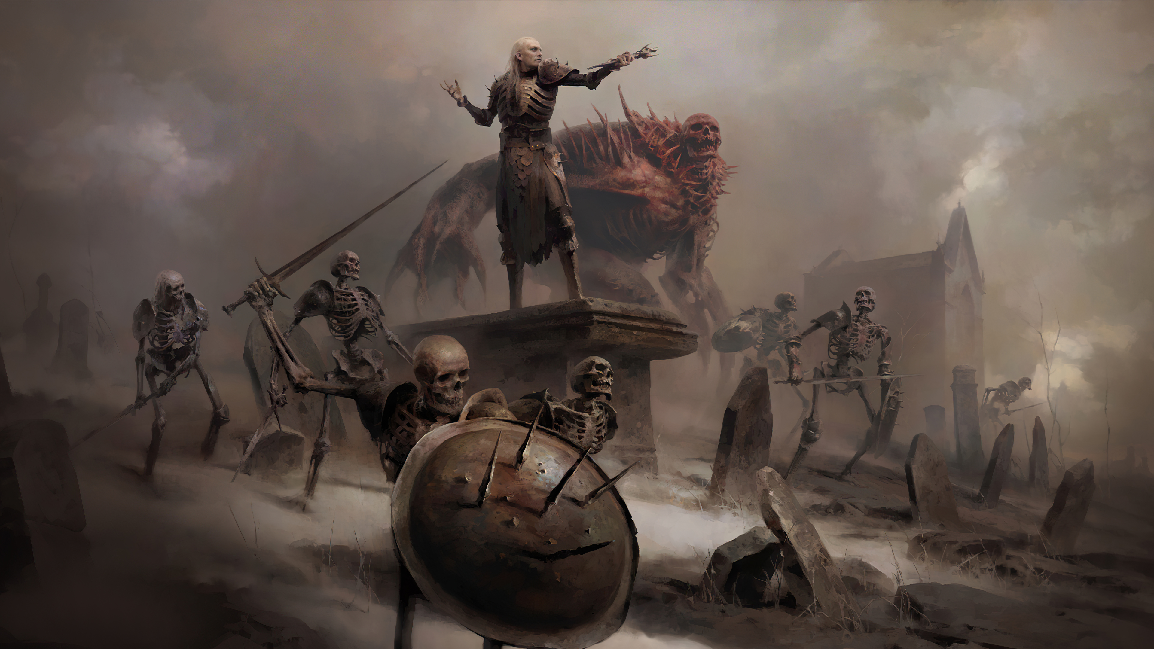 Diablo IV Necromancer 4k Wallpaper, HD