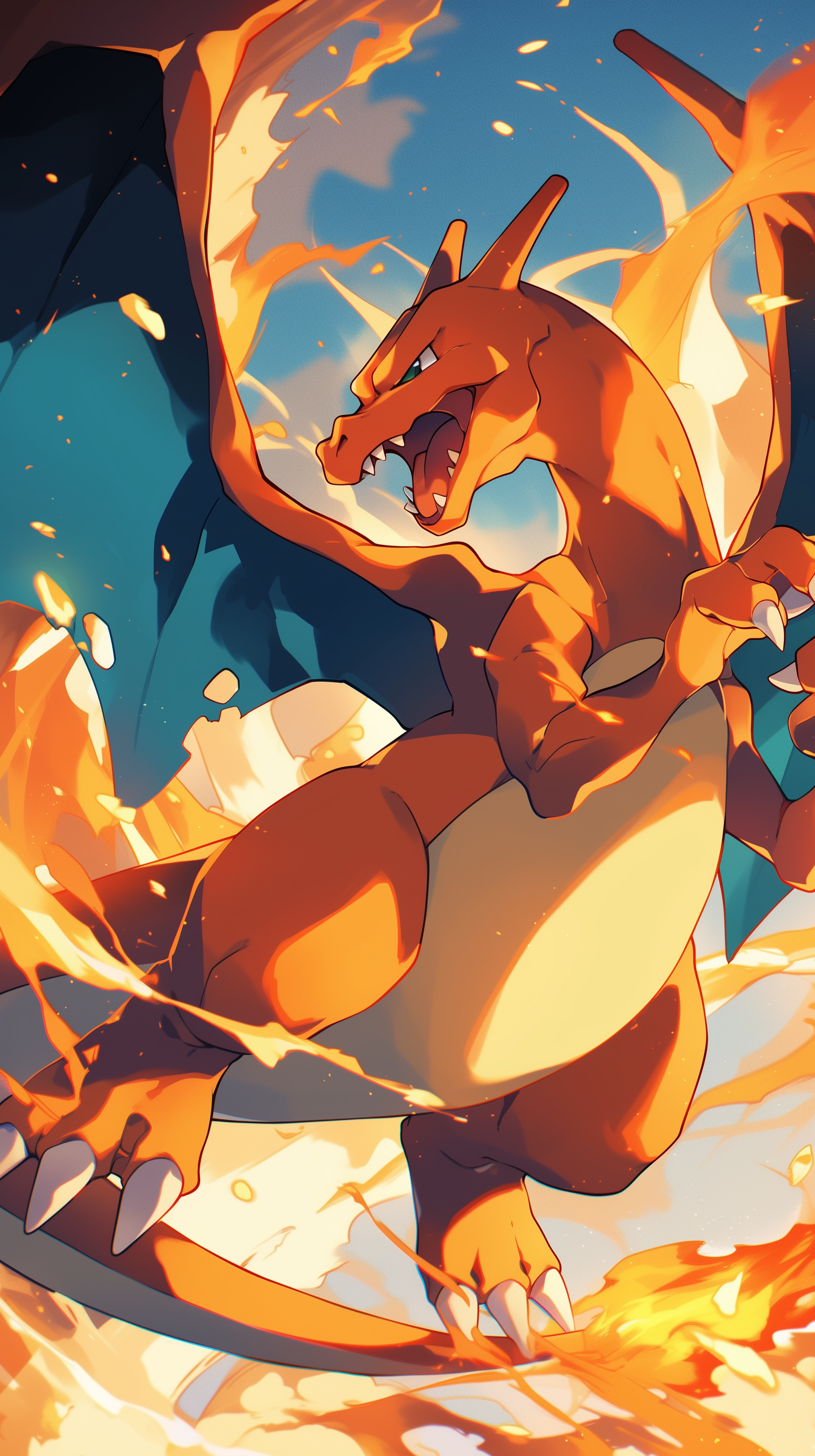 Charizard (Pokémon) Phone Wallpaper