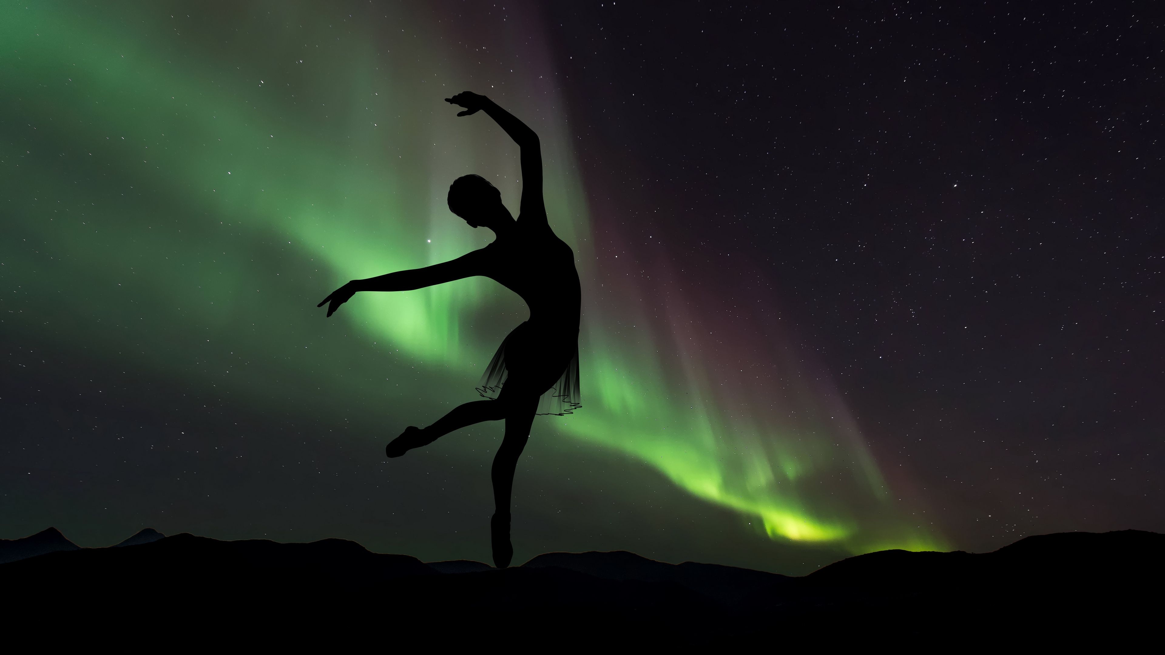 Download wallpaper 3840x2160 ballerina