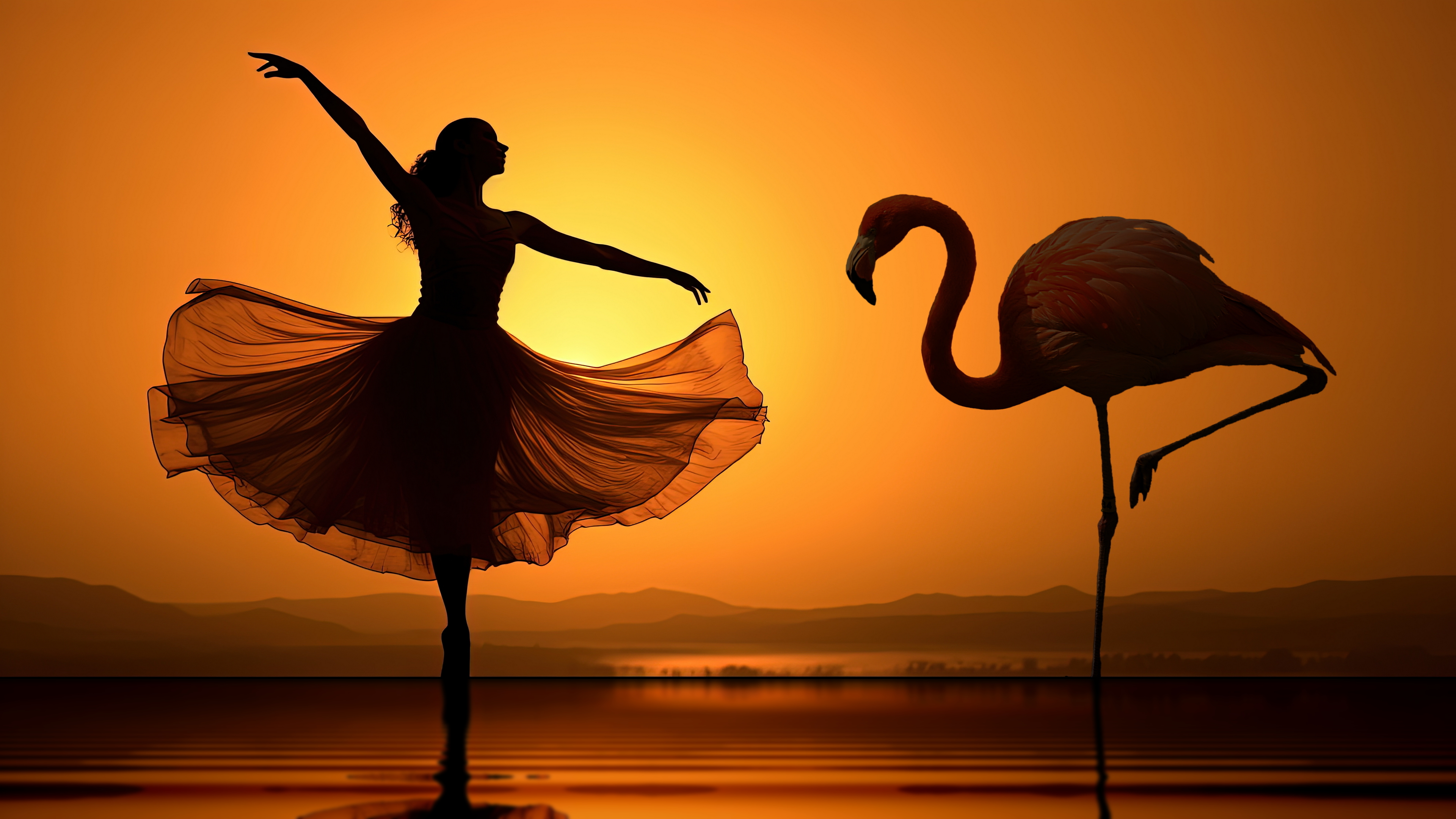 Dancing With The Nature 4K Wallpaper