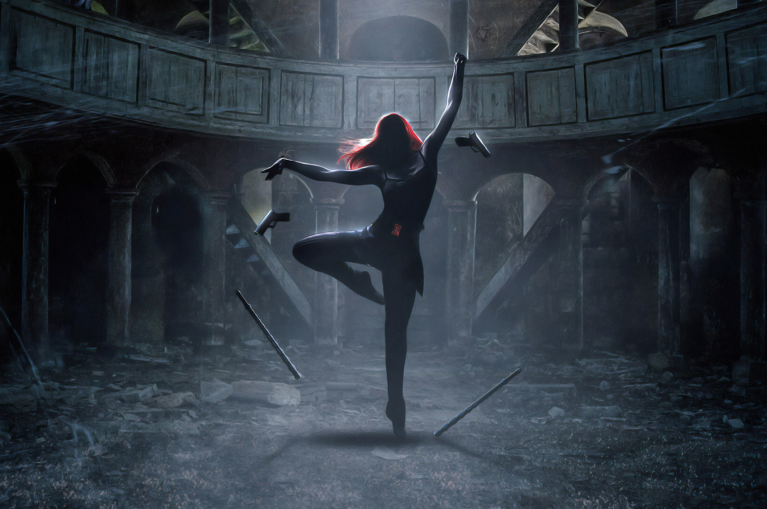 Black Widow The Dance 4k