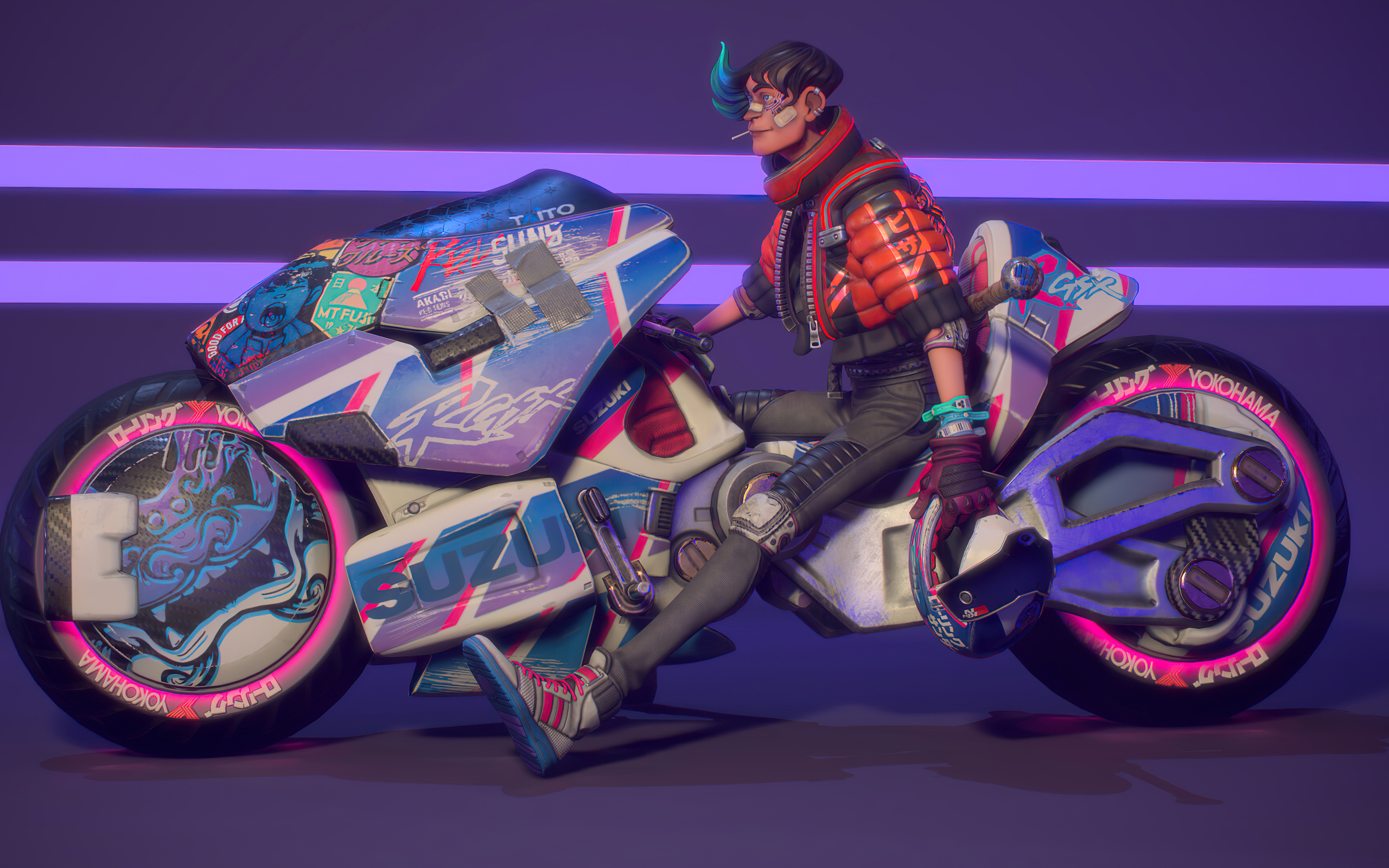 Akira Rider 4k Wallpaper