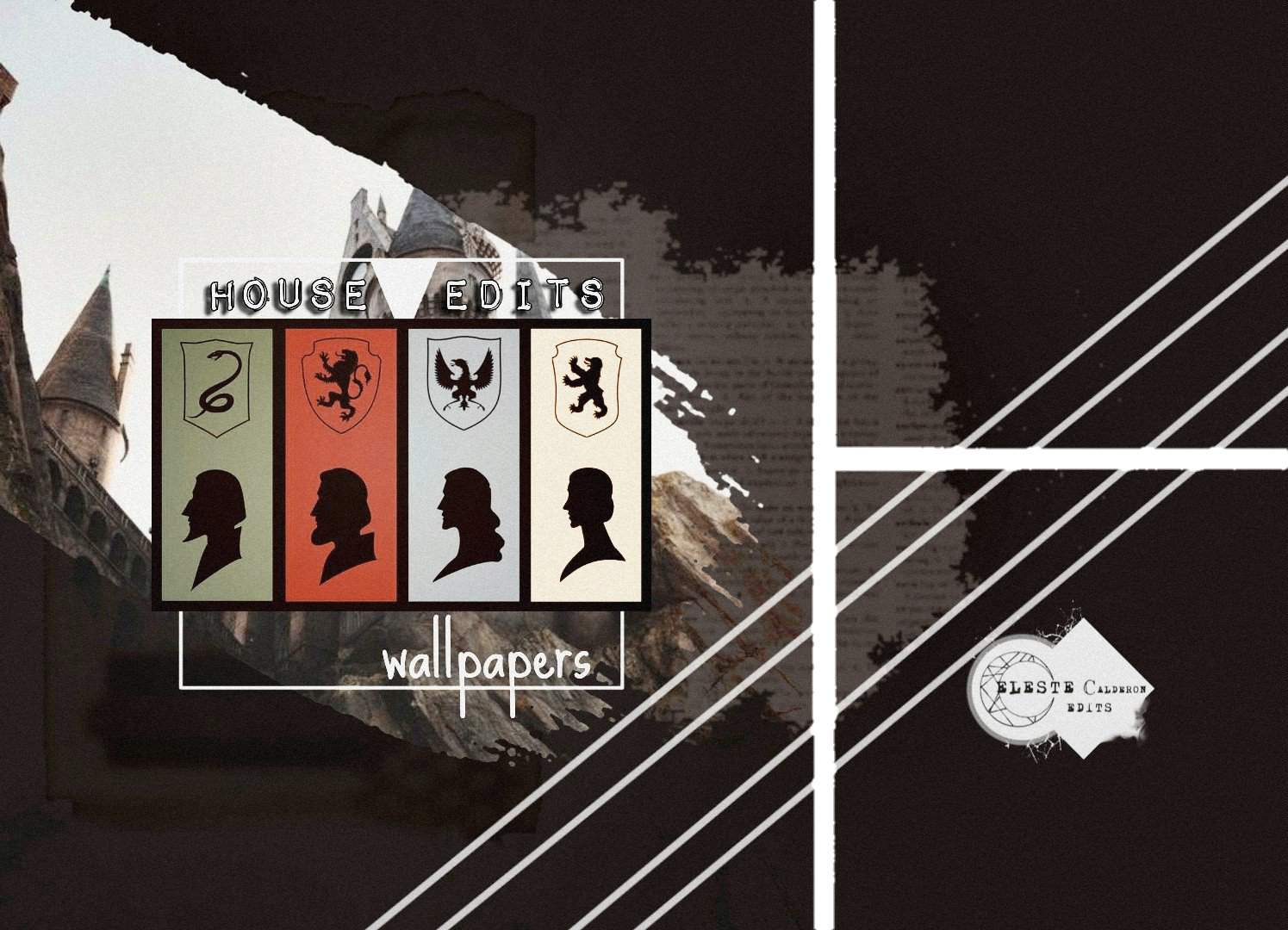 wallpaper collage edits, : houses