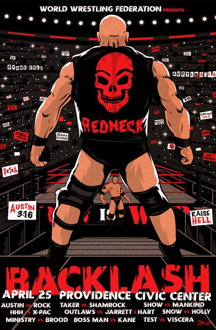 WWF Attitude Era poster series