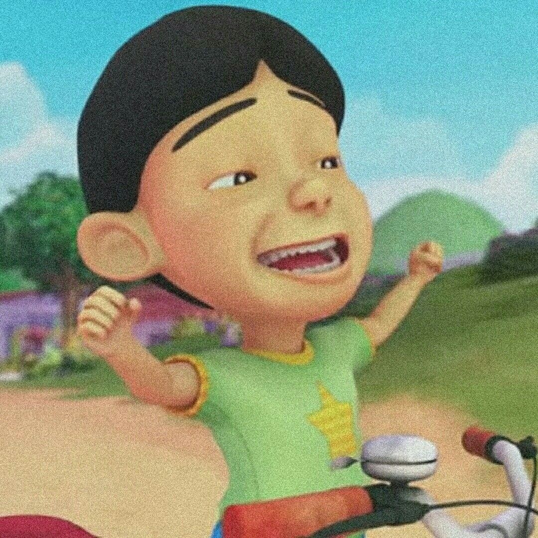 Upin Ipin. Cute cartoon image