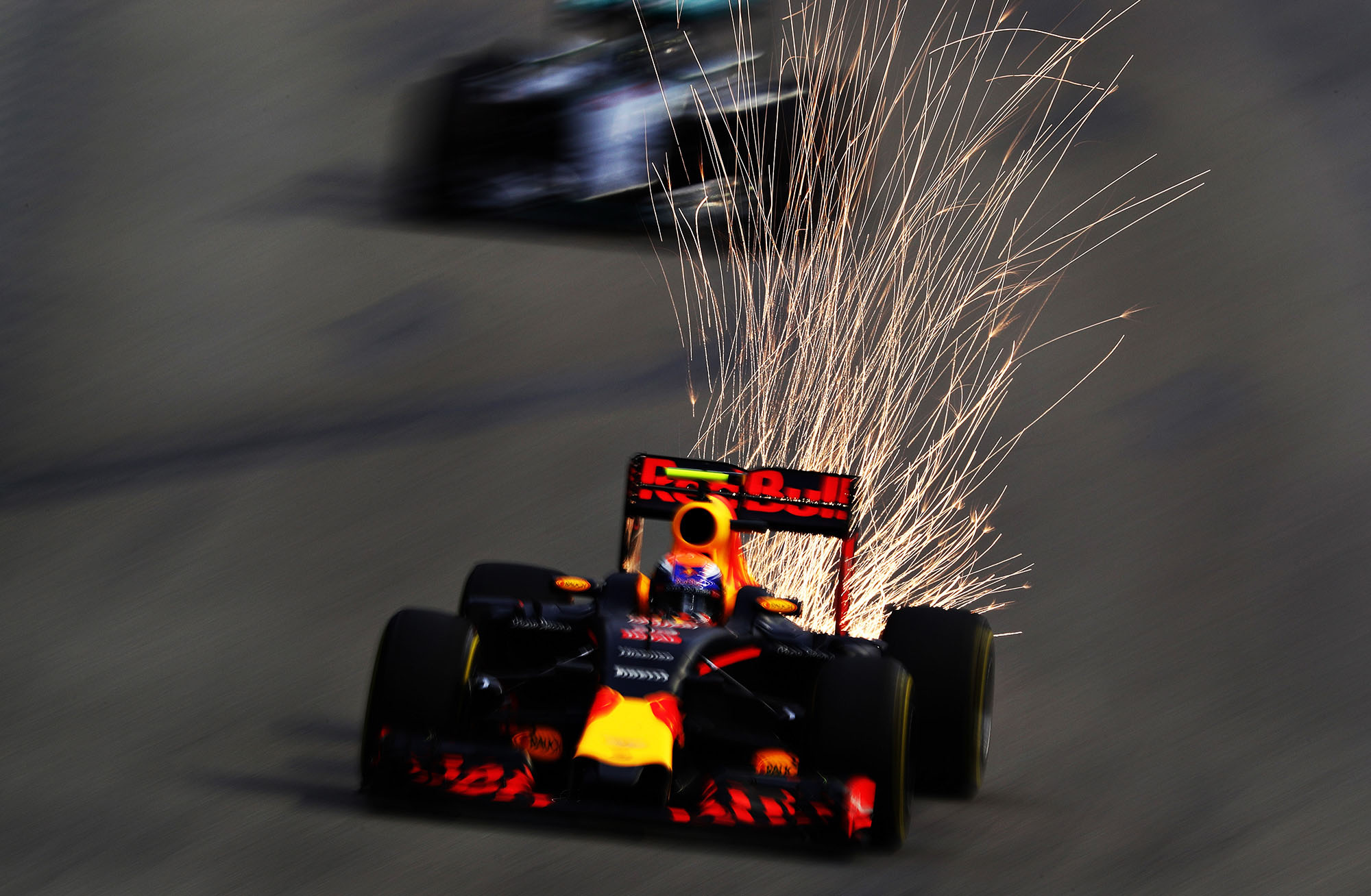 Sparks Fly on F1 Racetracks
