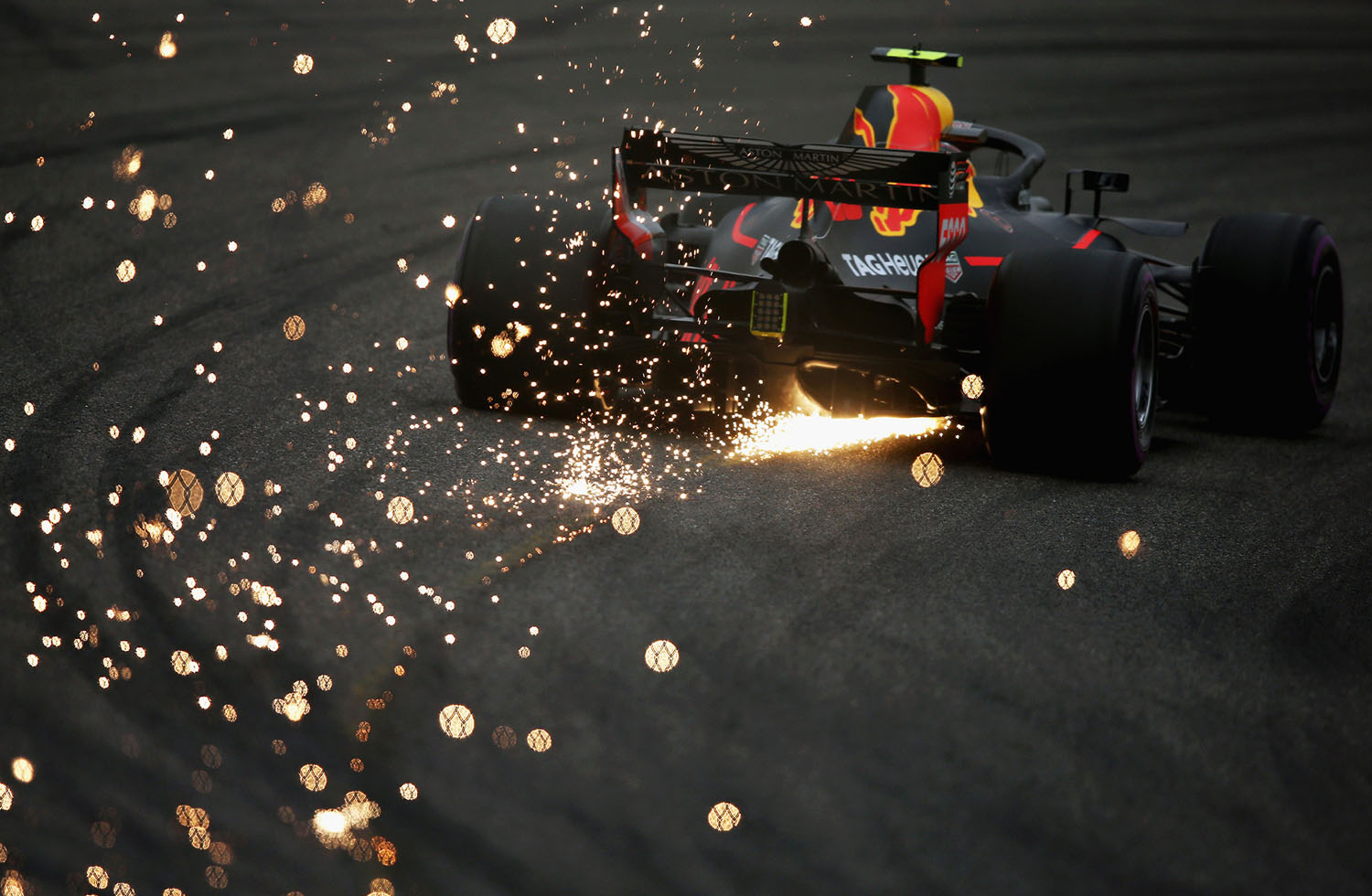Sparks Fly on F1 Racetracks