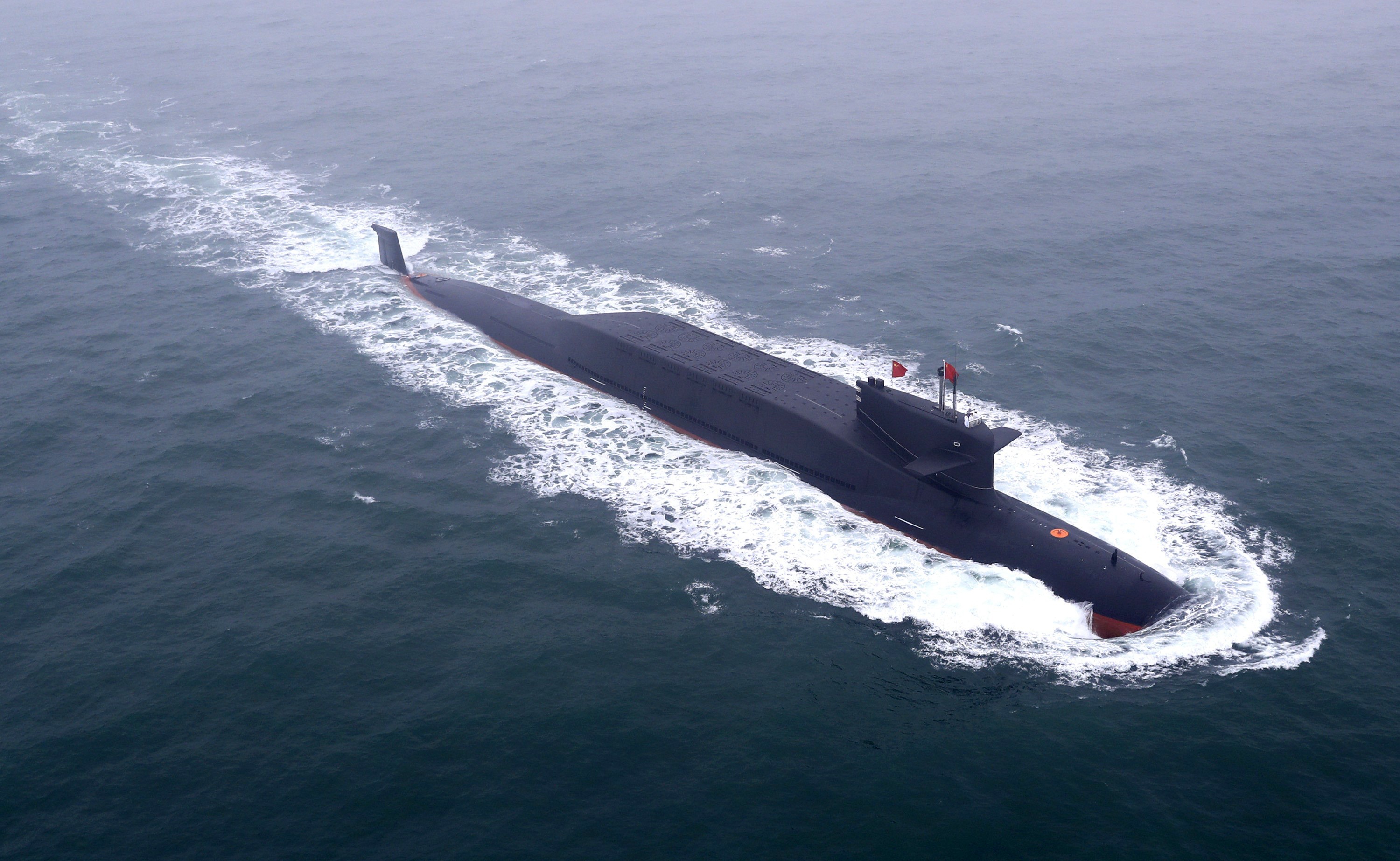 wallpaper Wave, SSBN, Nuclear submarine