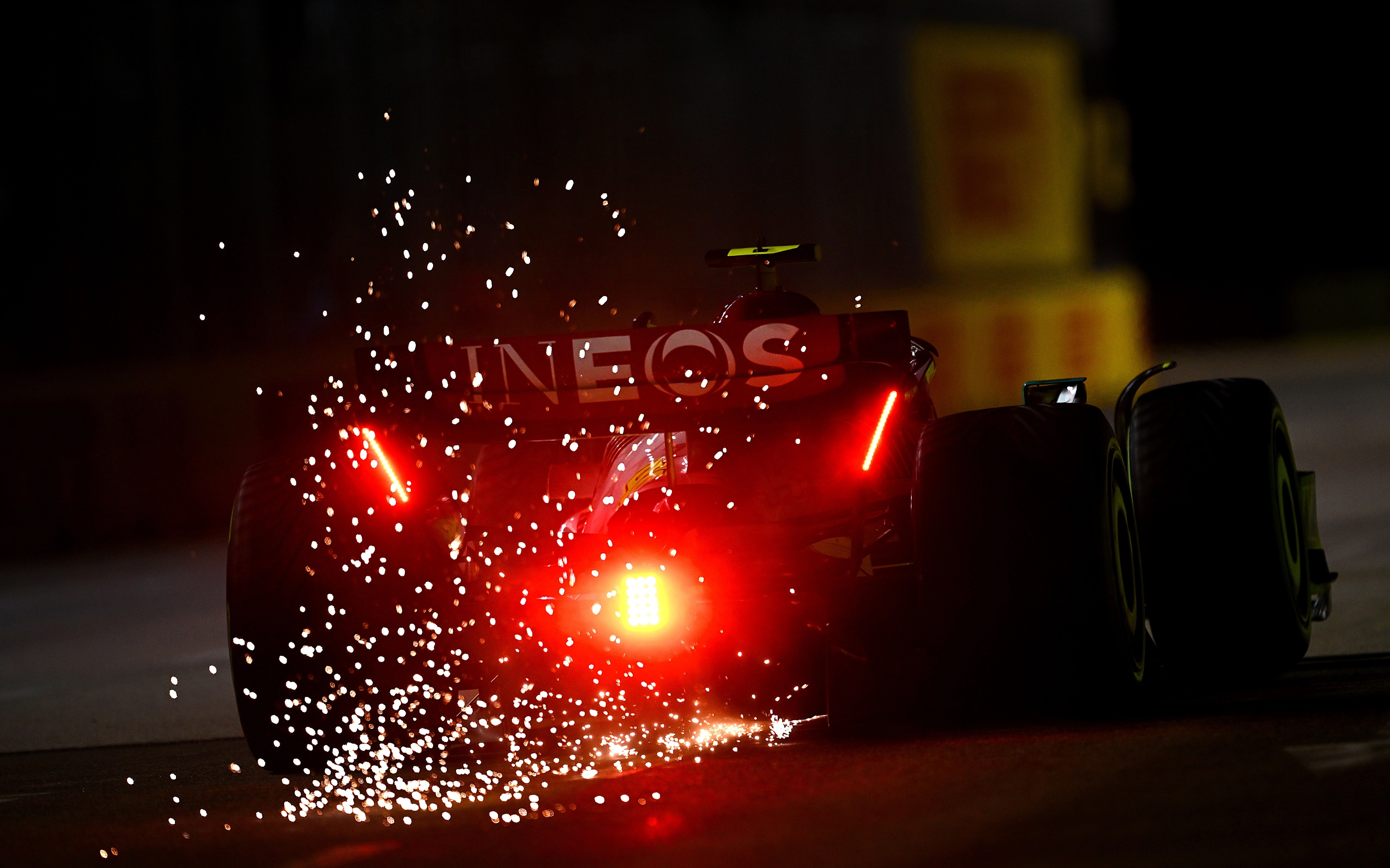 Why do F1 cars spark?