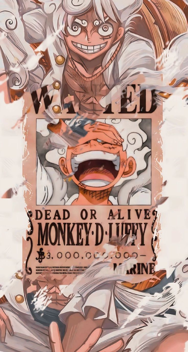Luffy Gear 5 Wanted Poster Wallpapers Wallpaper Cave