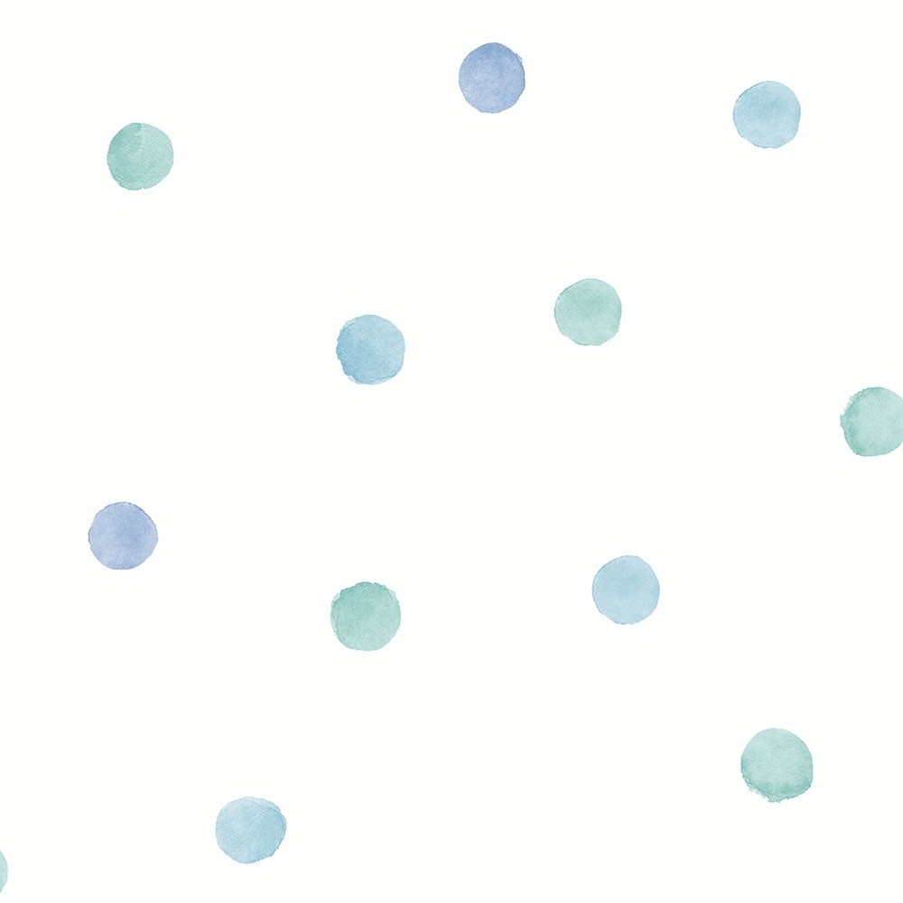 spotty wallpaper, turquoise, aqua, pattern