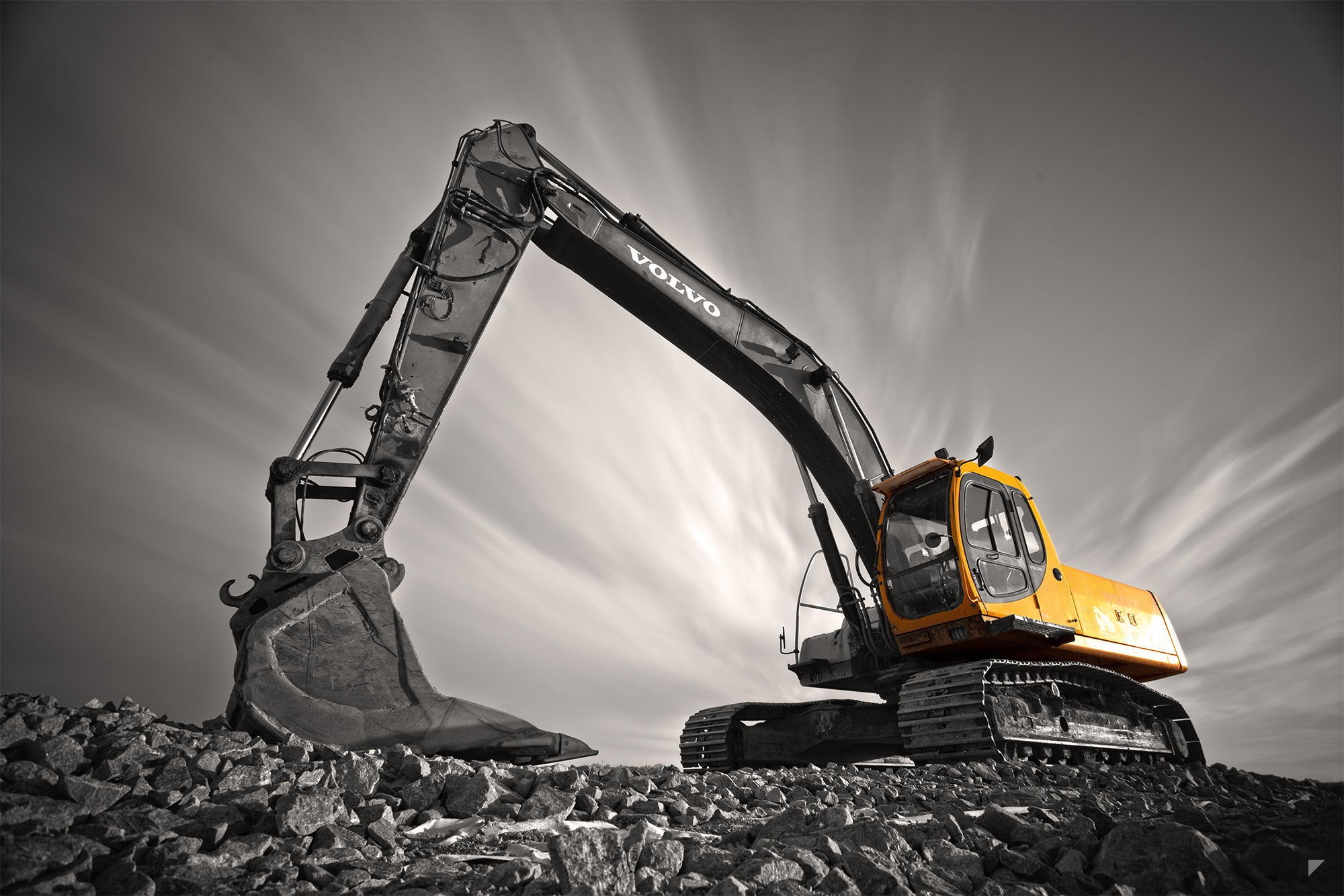 Volvo Excavator HD Wallpaper Earthmover Desktop Background