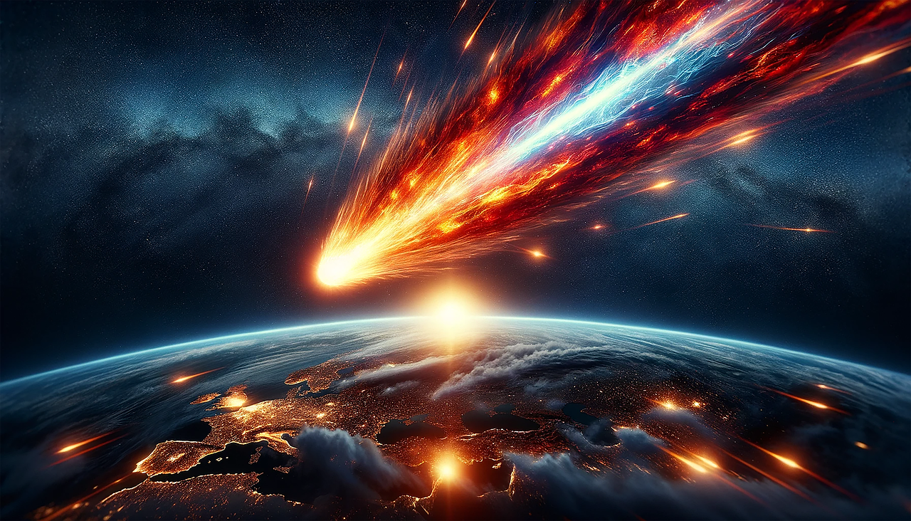 Download Meteor, Meteorite, Space