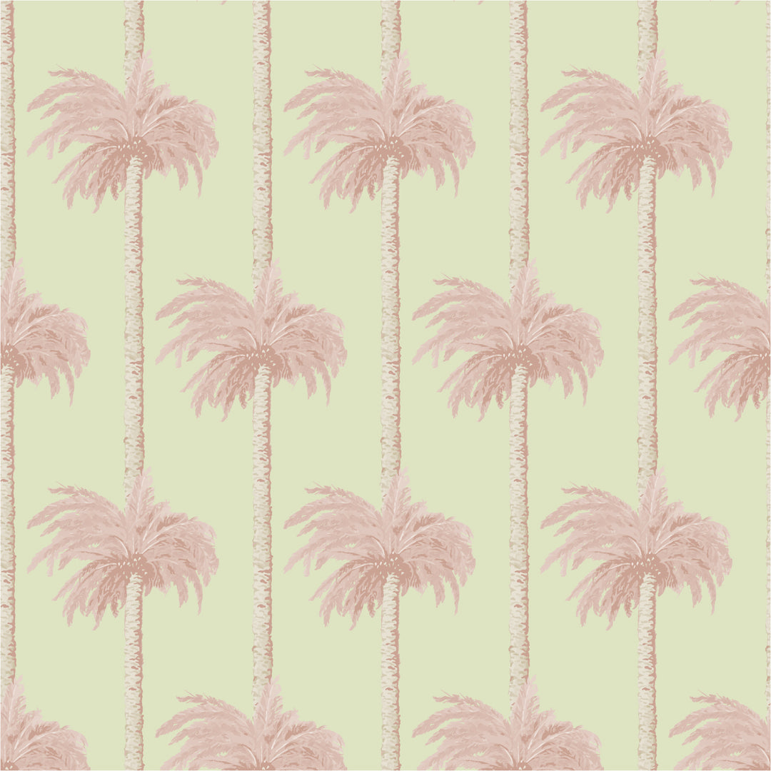 Retro Tiki Palm Trees Wallpaper