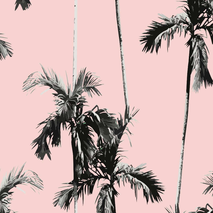 Pink Palm Trees Wallpaper