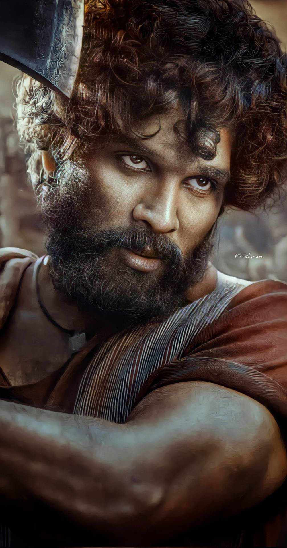 Allu Arjun HD Pushpa Poster Wallpaper