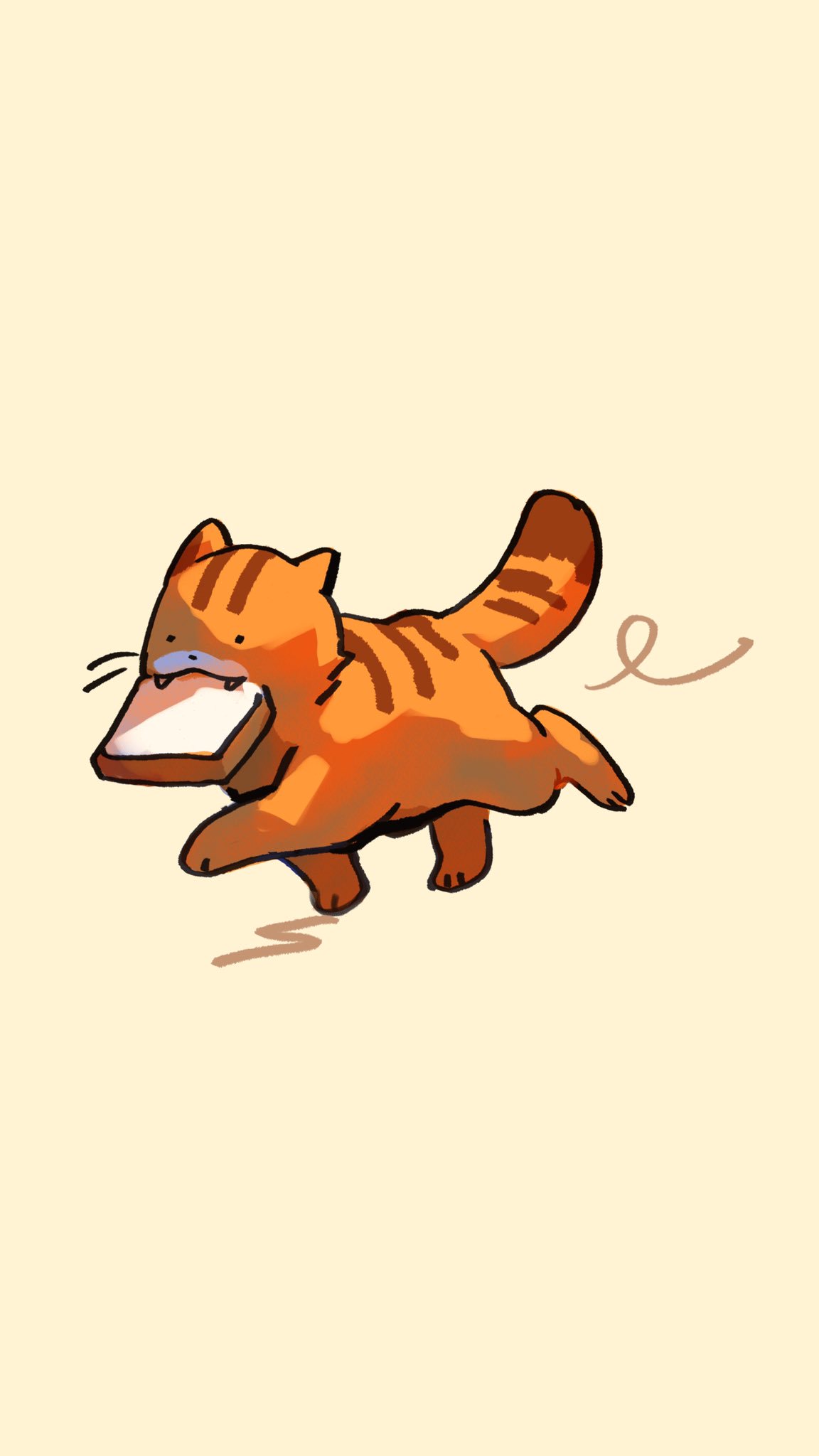 bread cat drawing