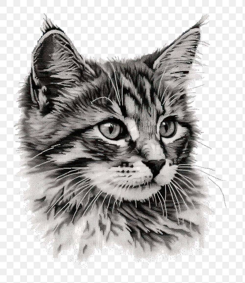 Cat Drawing Image. Free Photo, PNG
