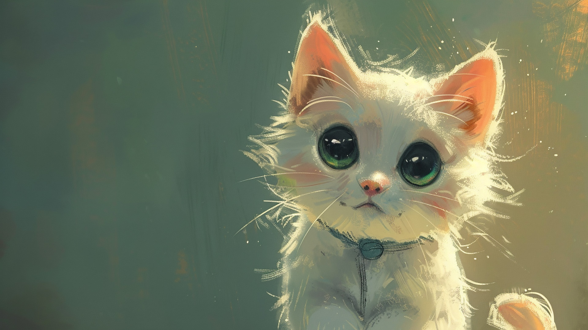 Fantastic AI cat wallpaper, image