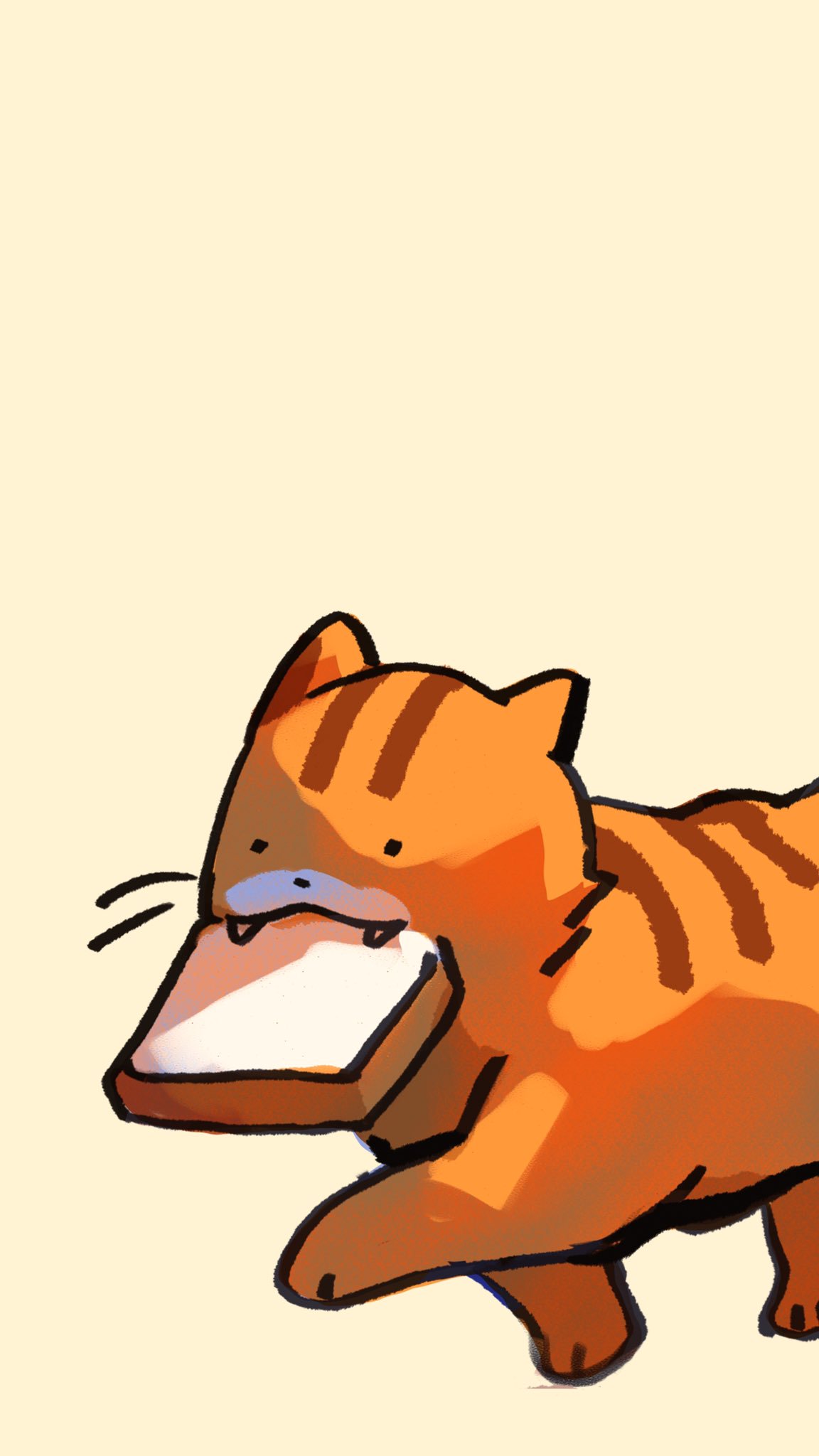 bread cat drawing
